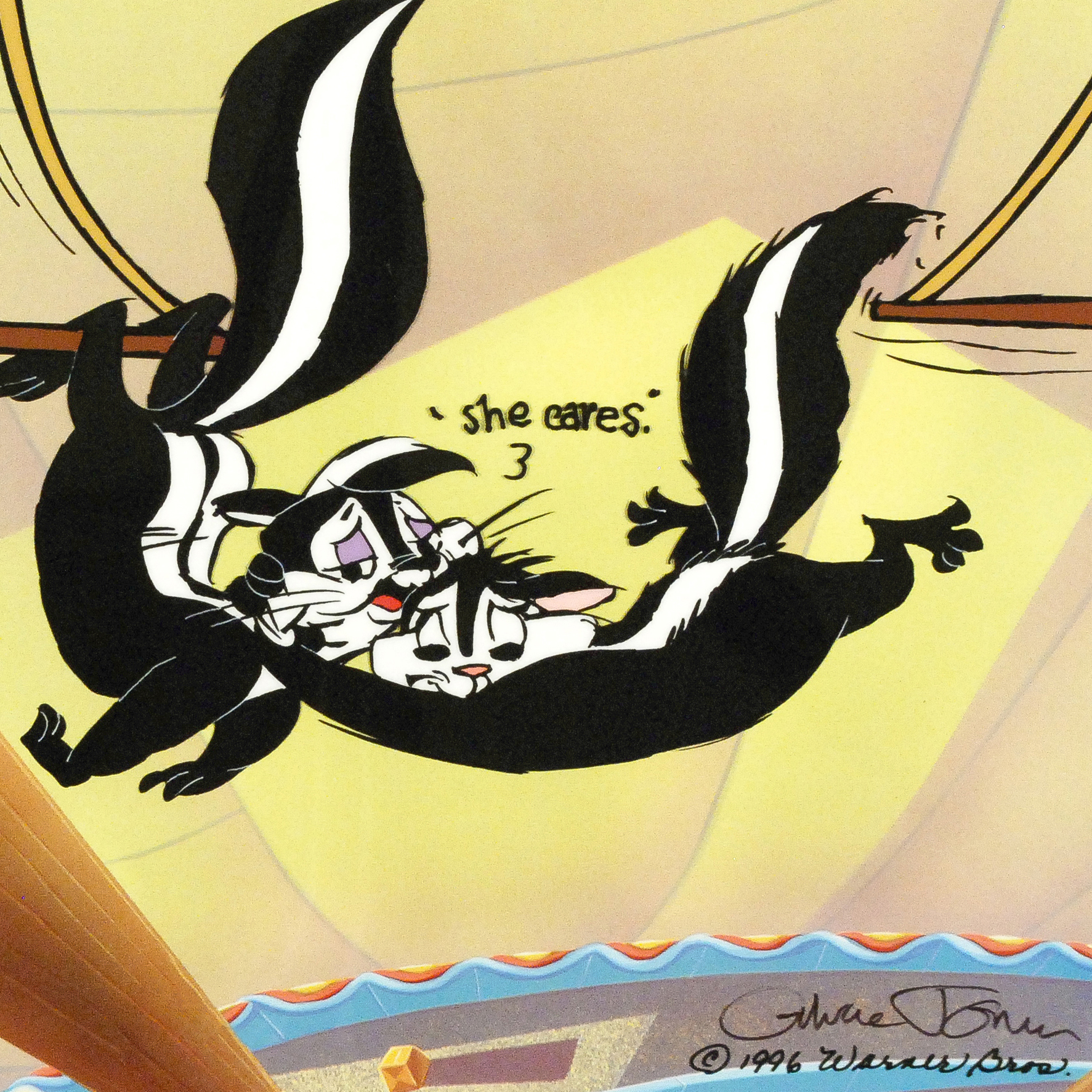 Chuck Jones "Kitty Catch" Numbered and Signed Cel