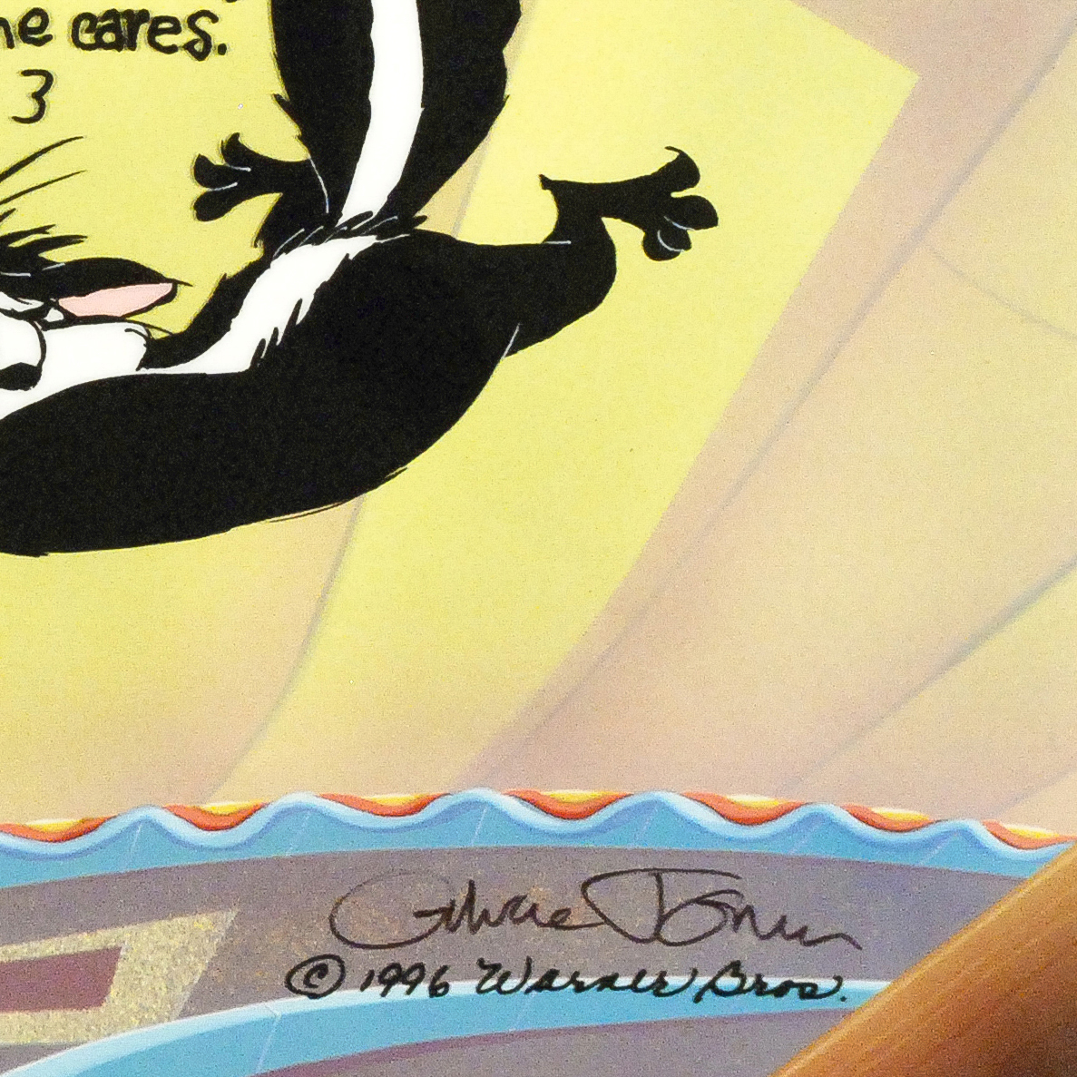 Chuck Jones "Kitty Catch" Numbered and Signed Cel