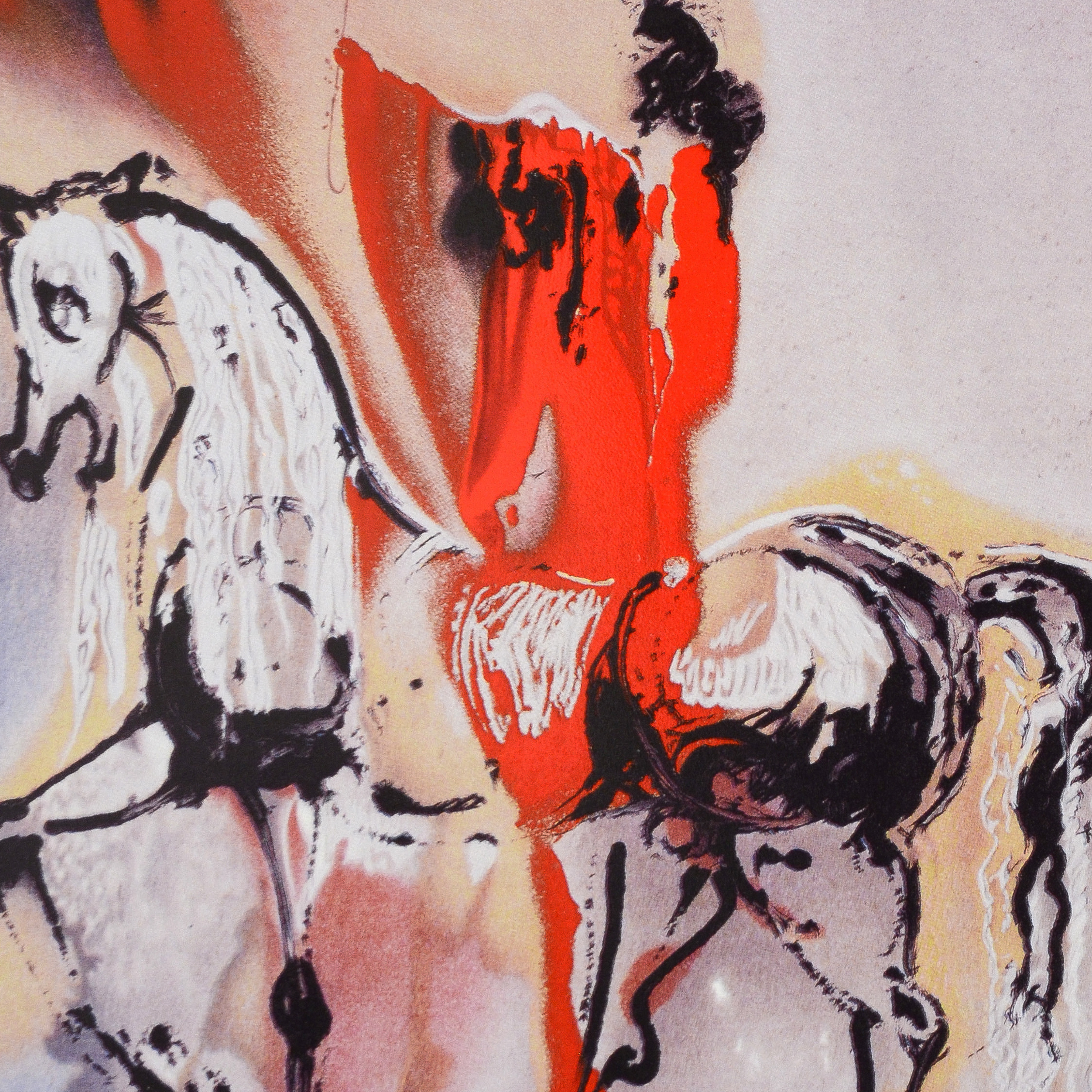 After Salvador Dali Limited Edition Ceramic Tile "Christian Knight"