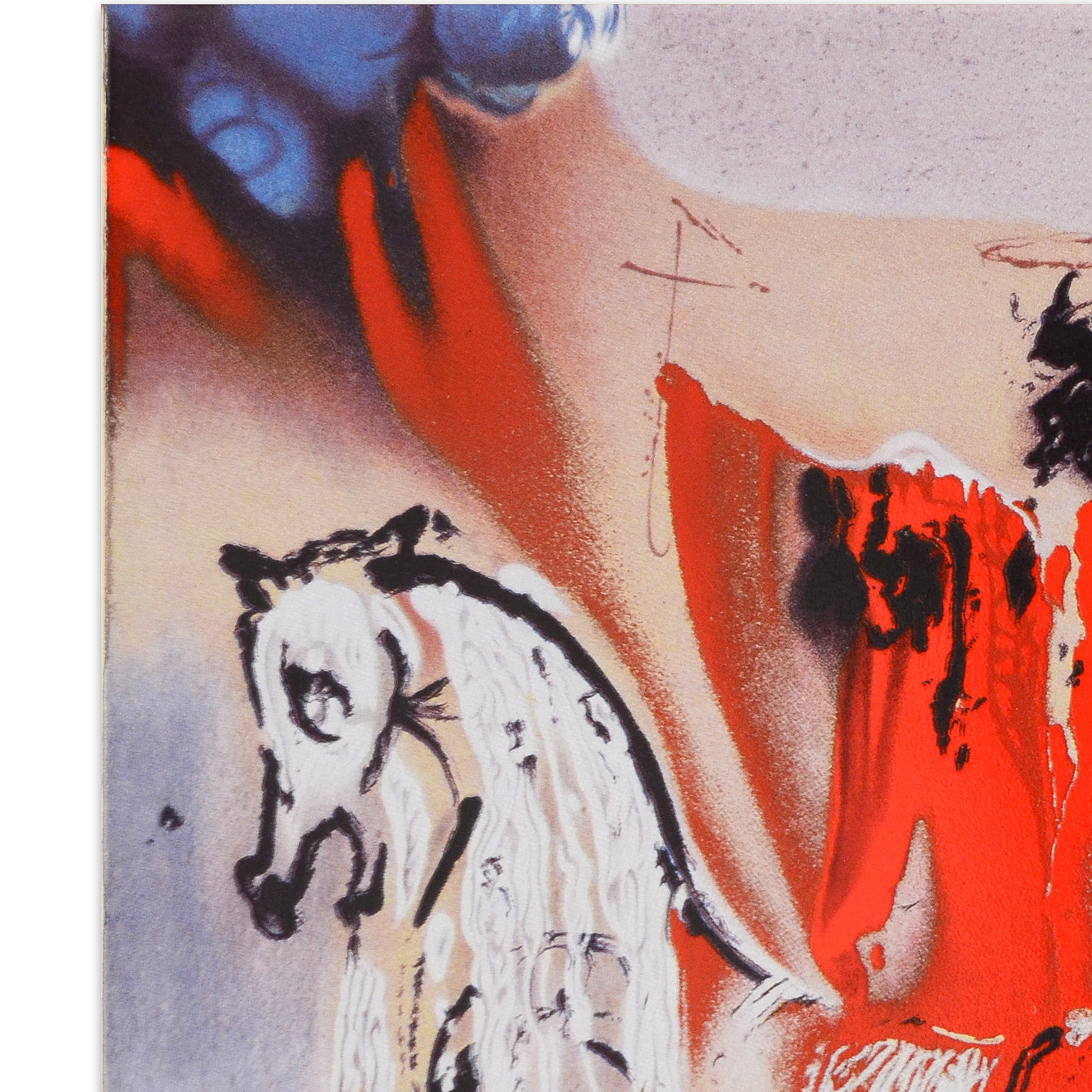 After Salvador Dali Limited Edition Ceramic Tile "Christian Knight"