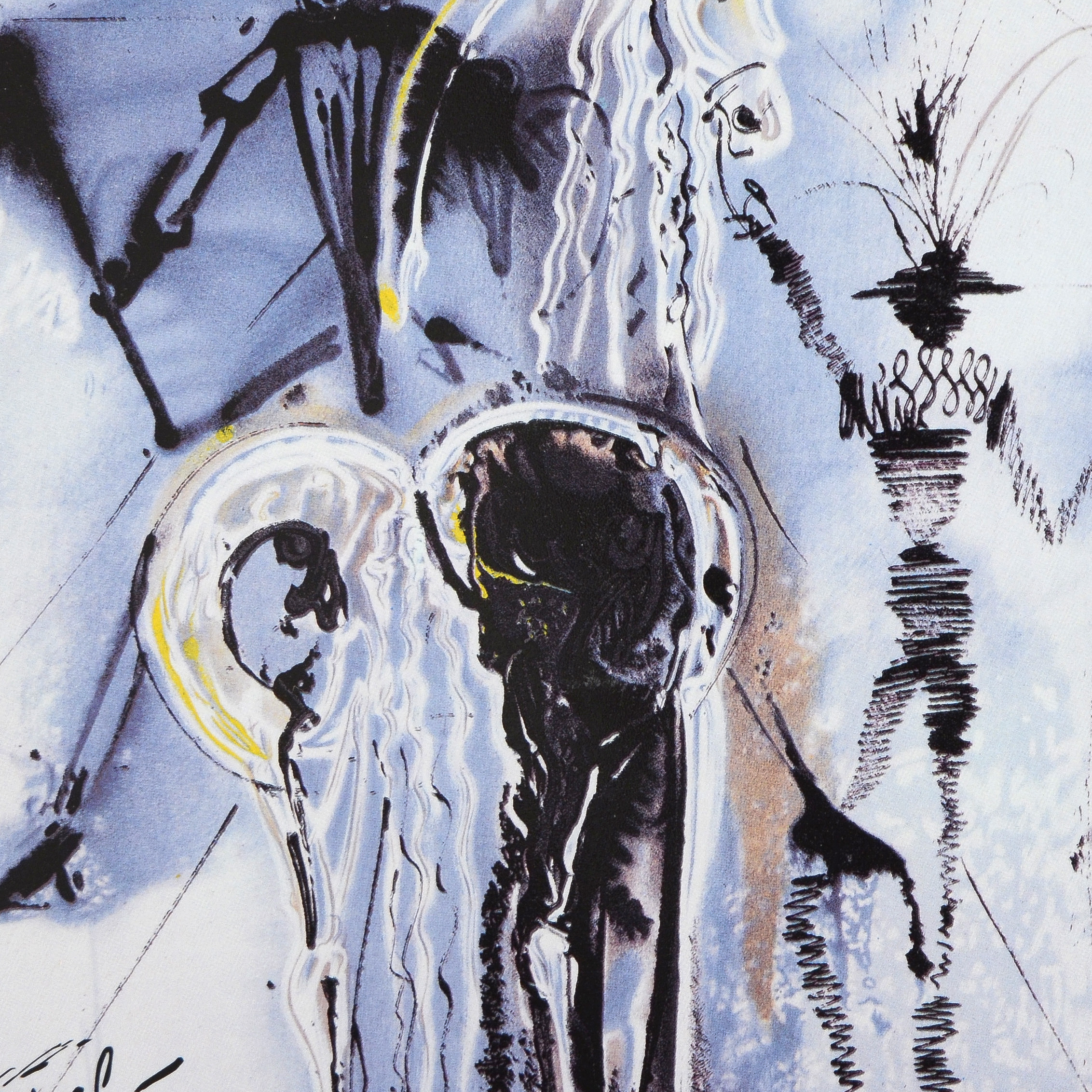 After Salvador Dali Limited Edition Ceramic Tile "Don Quixote"