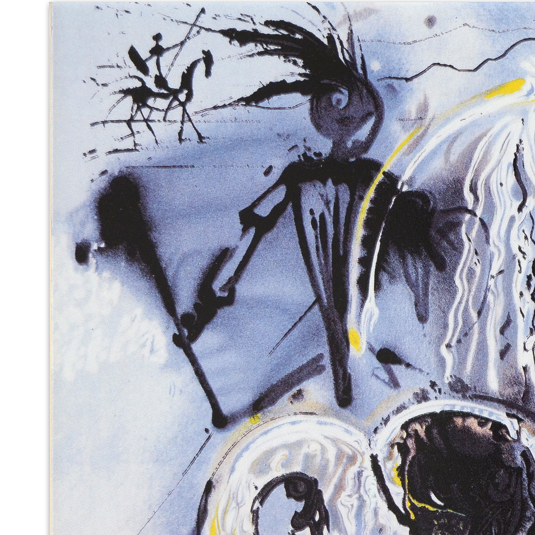 After Salvador Dali Limited Edition Ceramic Tile "Don Quixote"