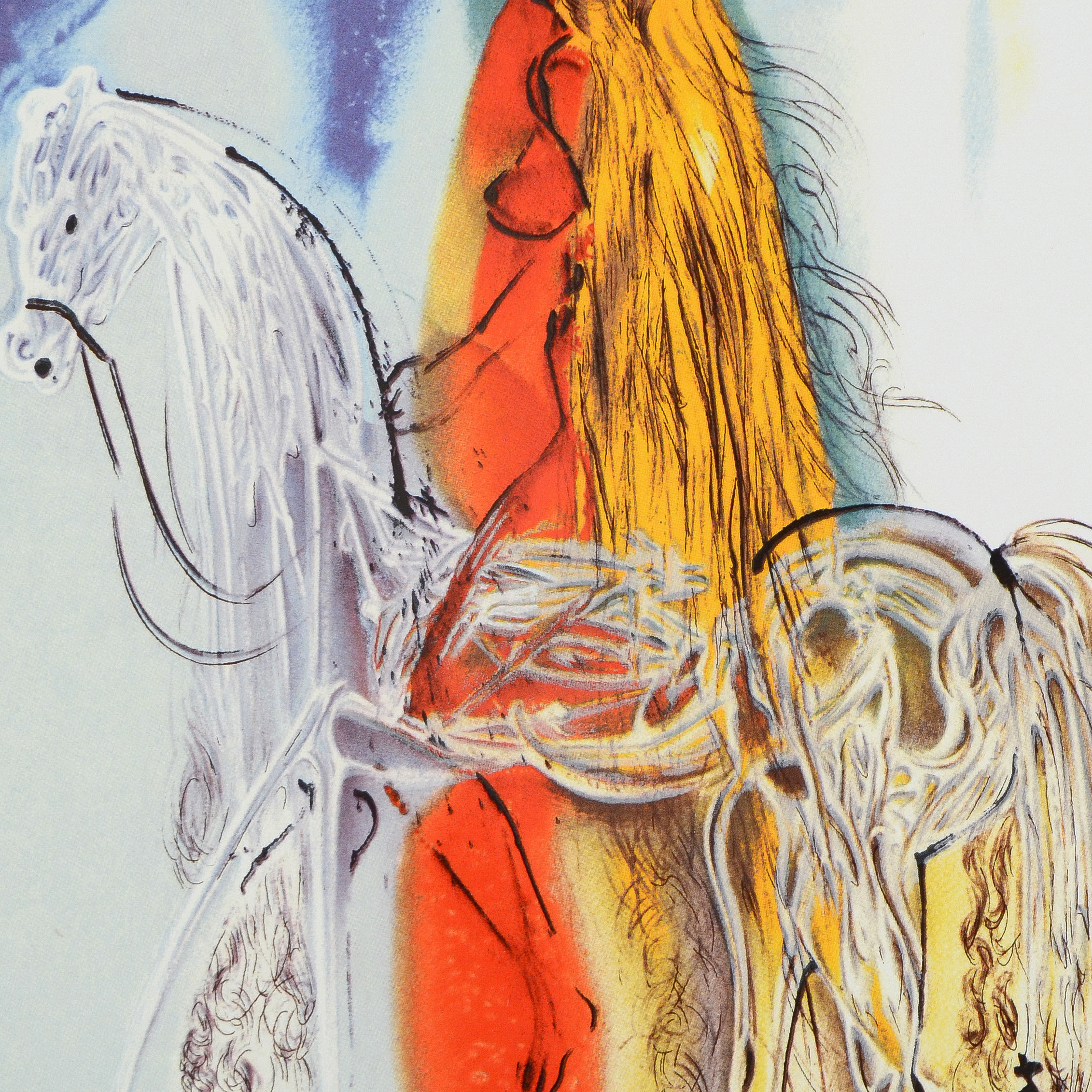 After Salvador Dali Limited Edition Ceramic Tile "Lady Godiva"