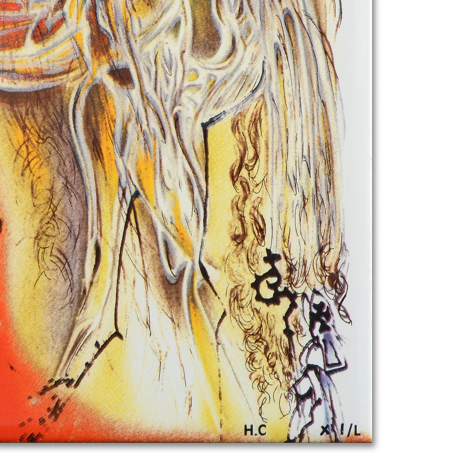 After Salvador Dali Limited Edition Ceramic Tile "Lady Godiva"