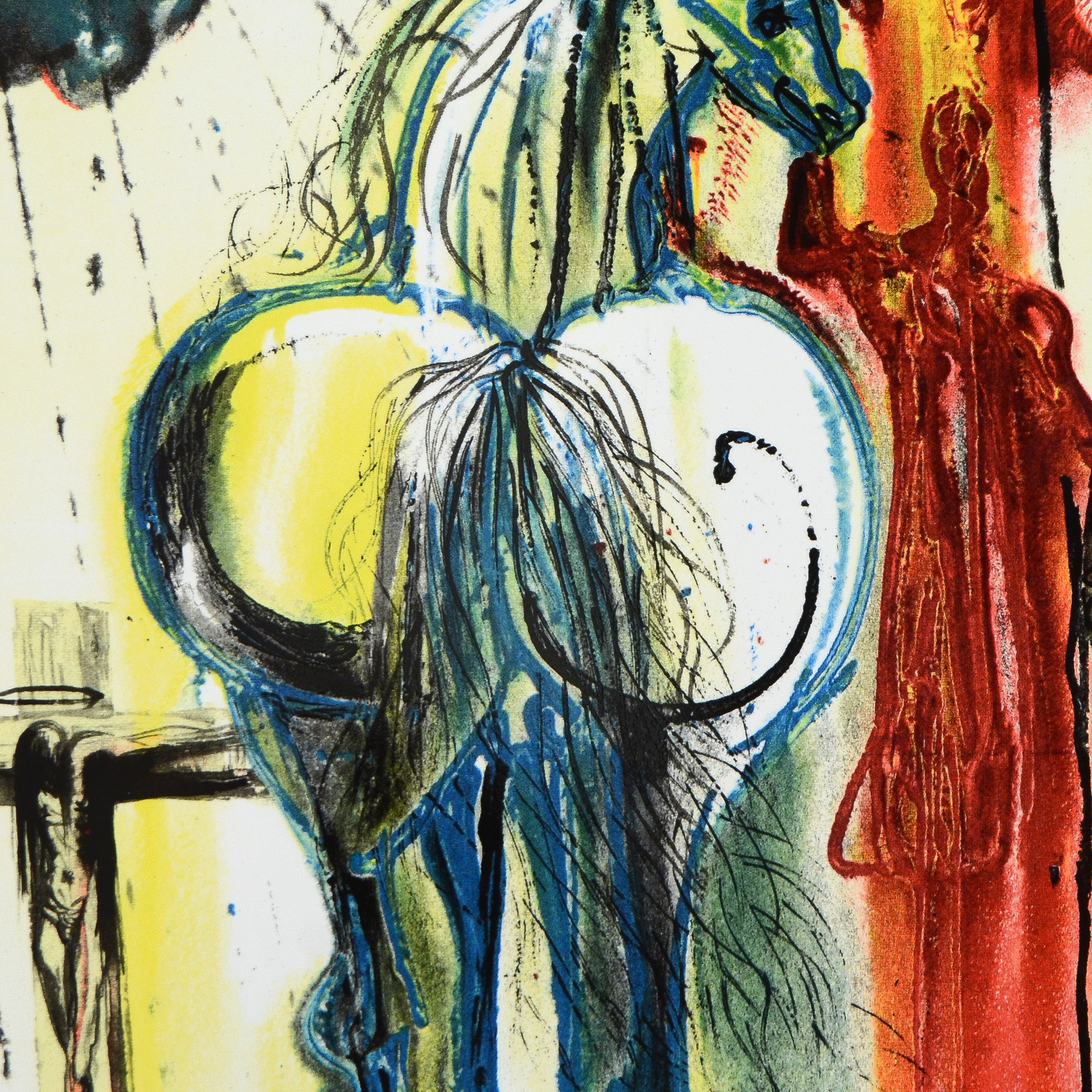 After Salvador Dali Limited Edition Ceramic Tile "The Centurion"