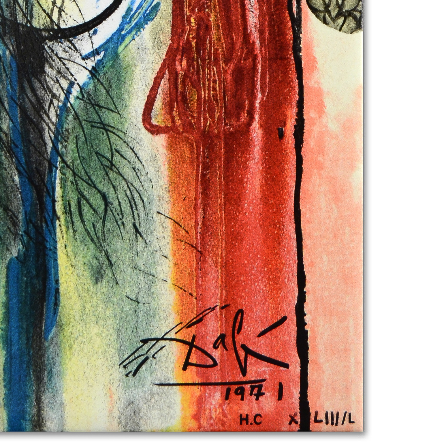 After Salvador Dali Limited Edition Ceramic Tile "The Centurion"