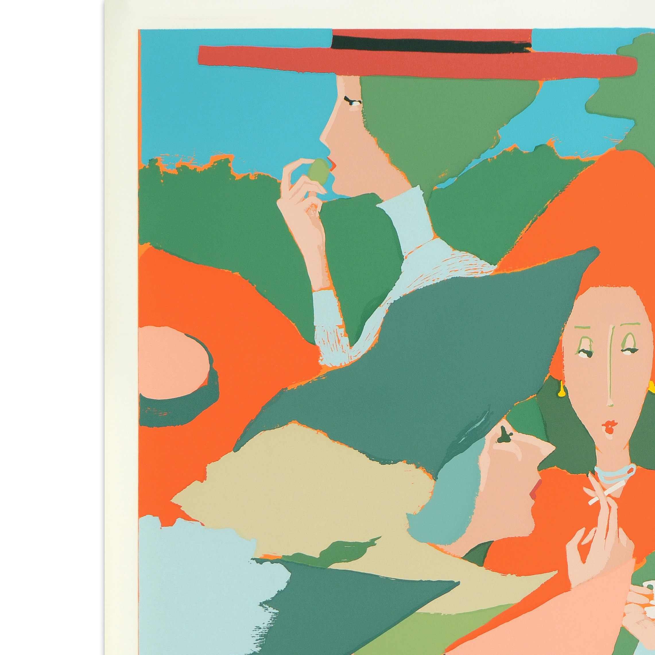 Amleto dalla Costa Limited Edition Serigraph "Fanno - Salotto"