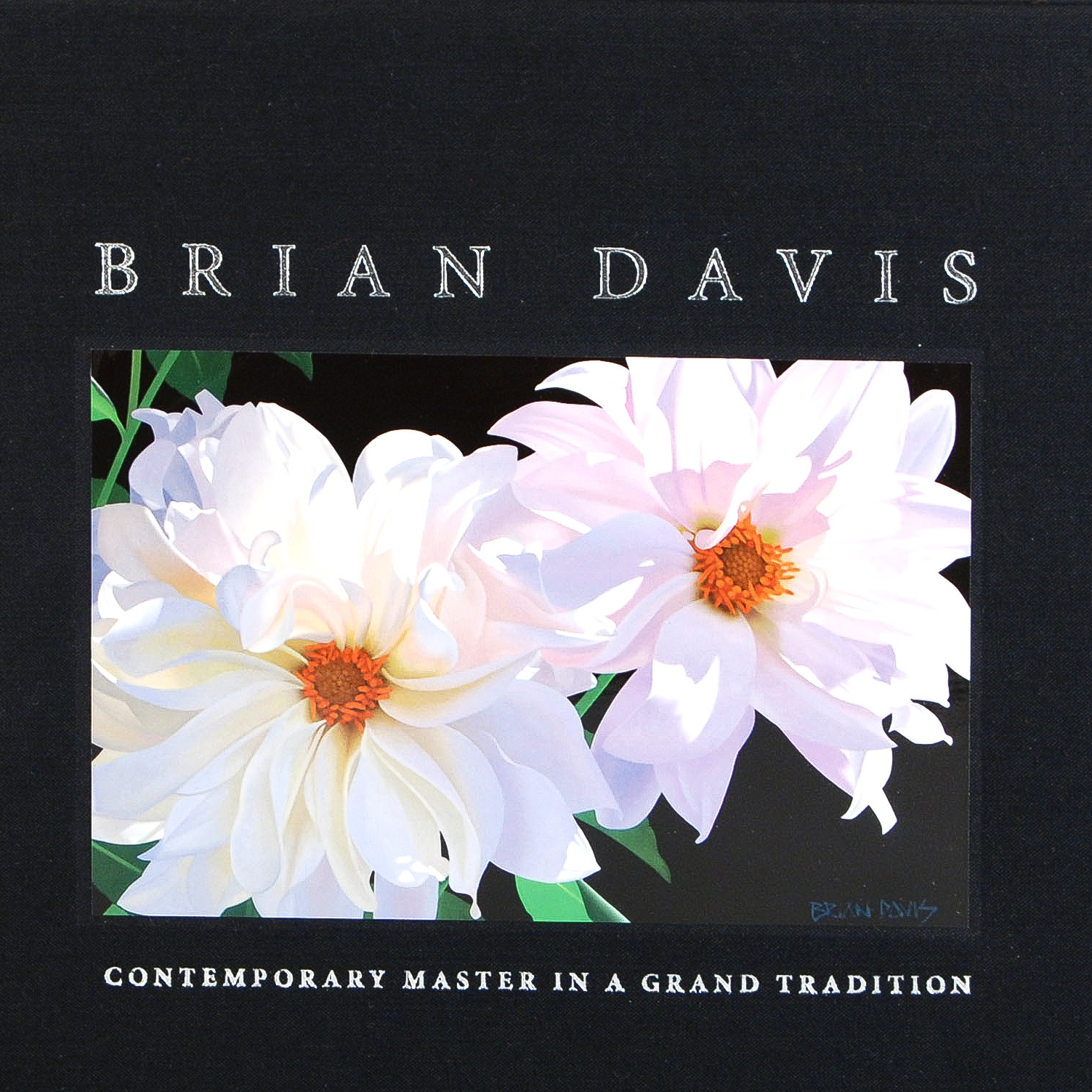 Signed "Brian Davis: Contemporary Master in a Grand Tradition" Coffee Table Book and "French Lace with Bud" Giclée