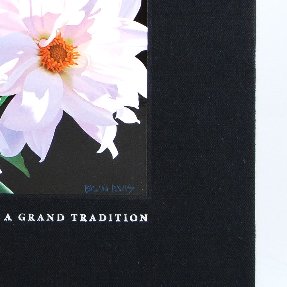 Signed "Brian Davis: Contemporary Master in a Grand Tradition" Coffee Table Book and "French Lace with Bud" Giclée