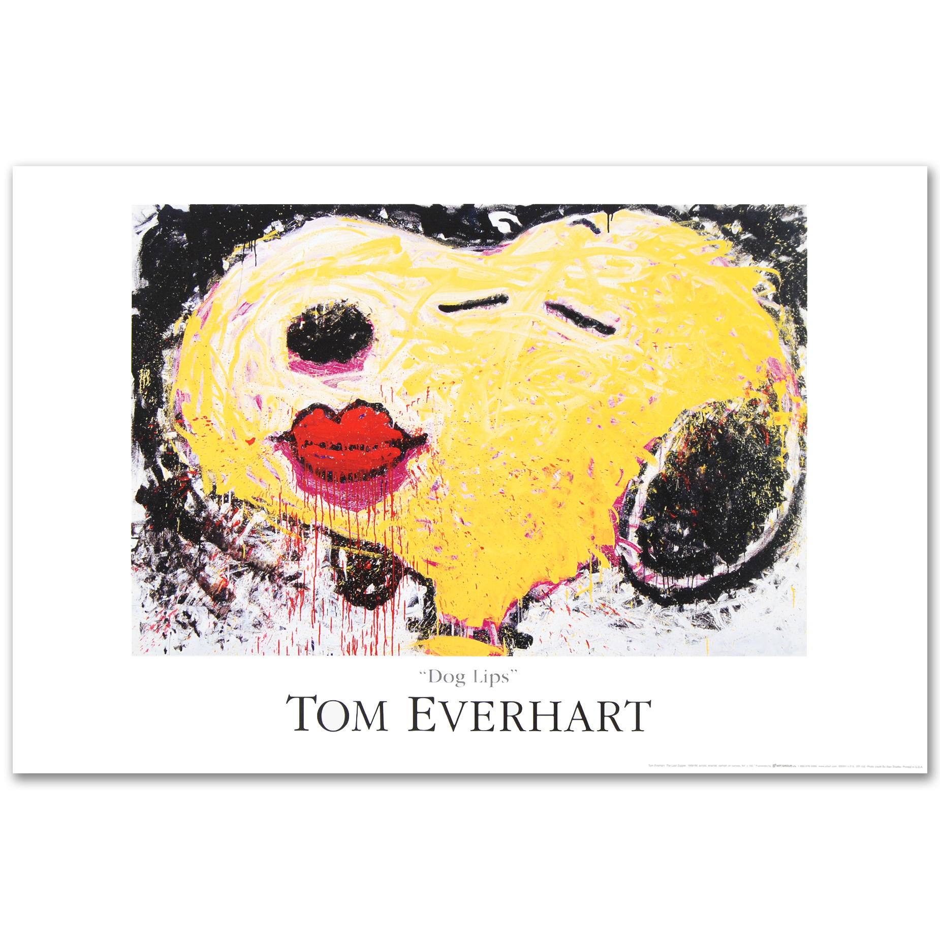 Tom Everhart Fine Art Poster "Dog Lips"