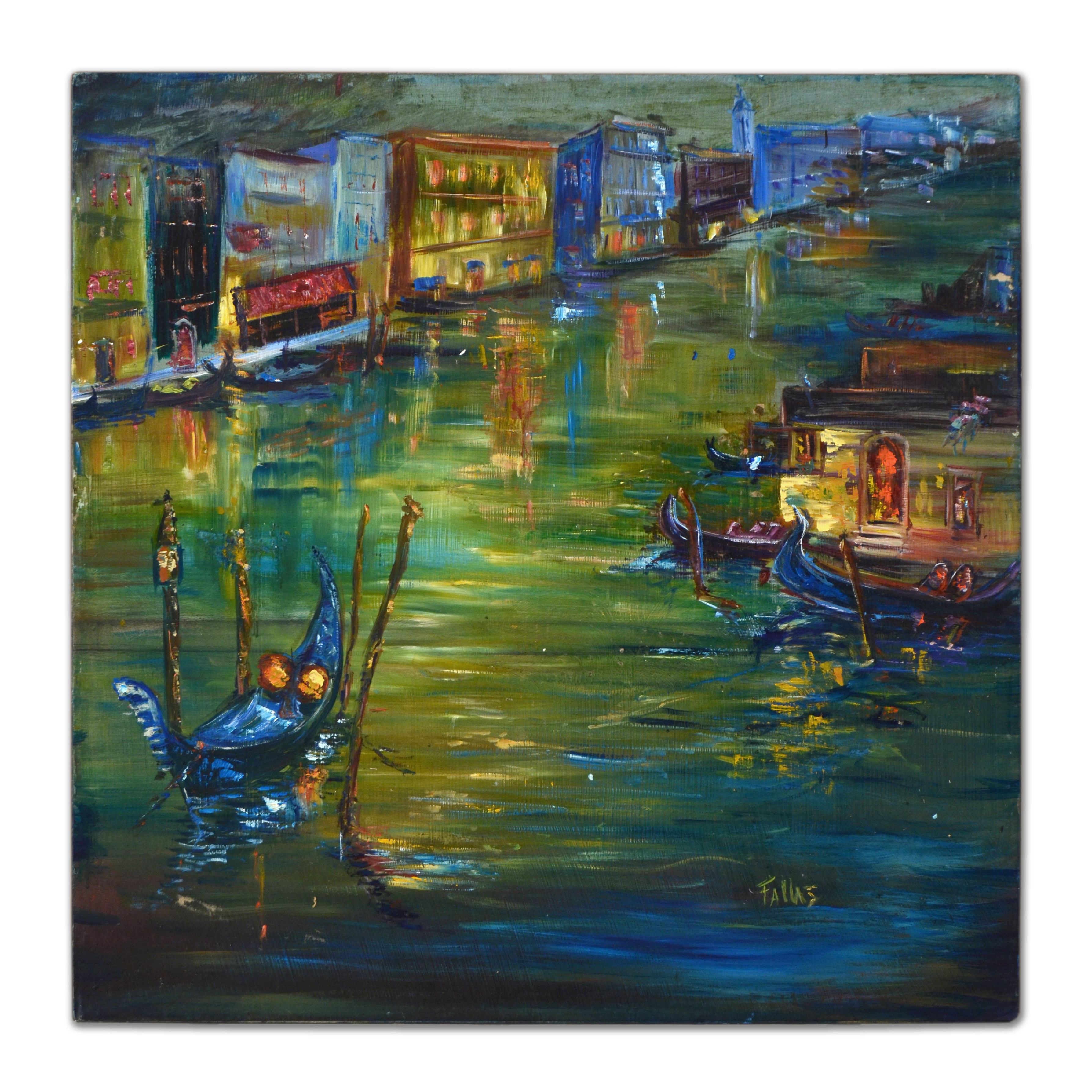 Elliot Fallas Original Oil Painting "Venetian Color"