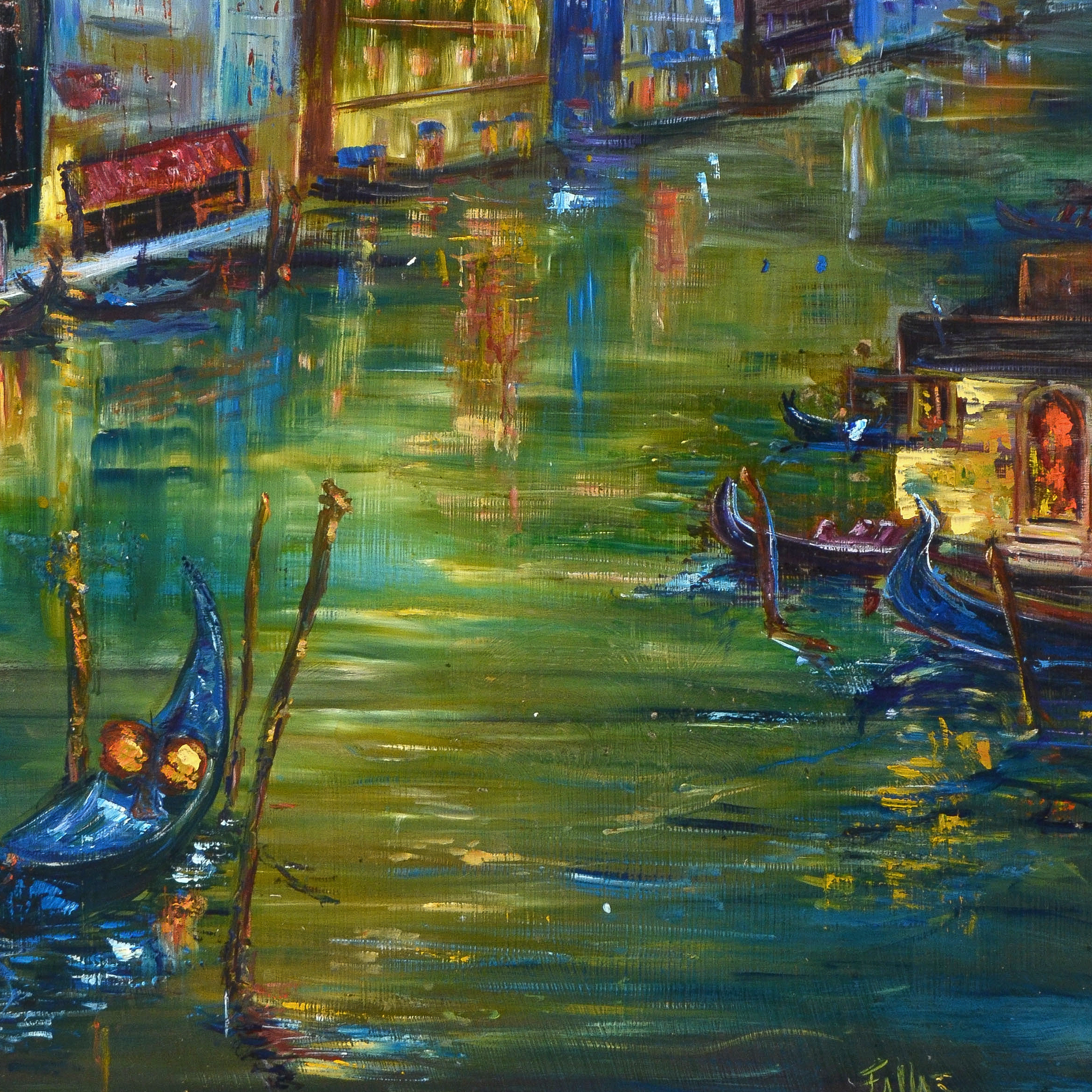 Elliot Fallas Original Oil Painting "Venetian Color"