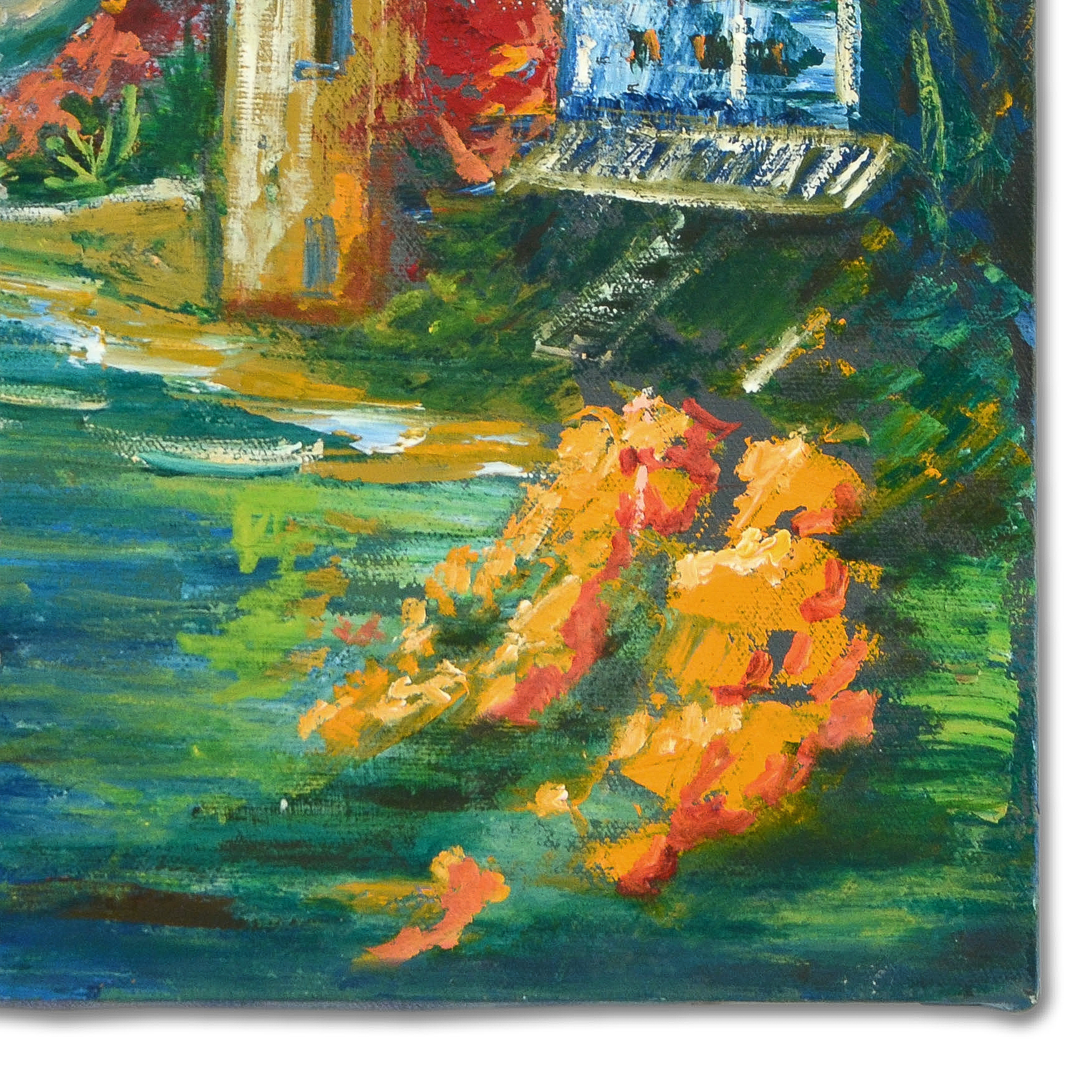 Elliot Fallas Original Oil Painting "Mediterranean View"