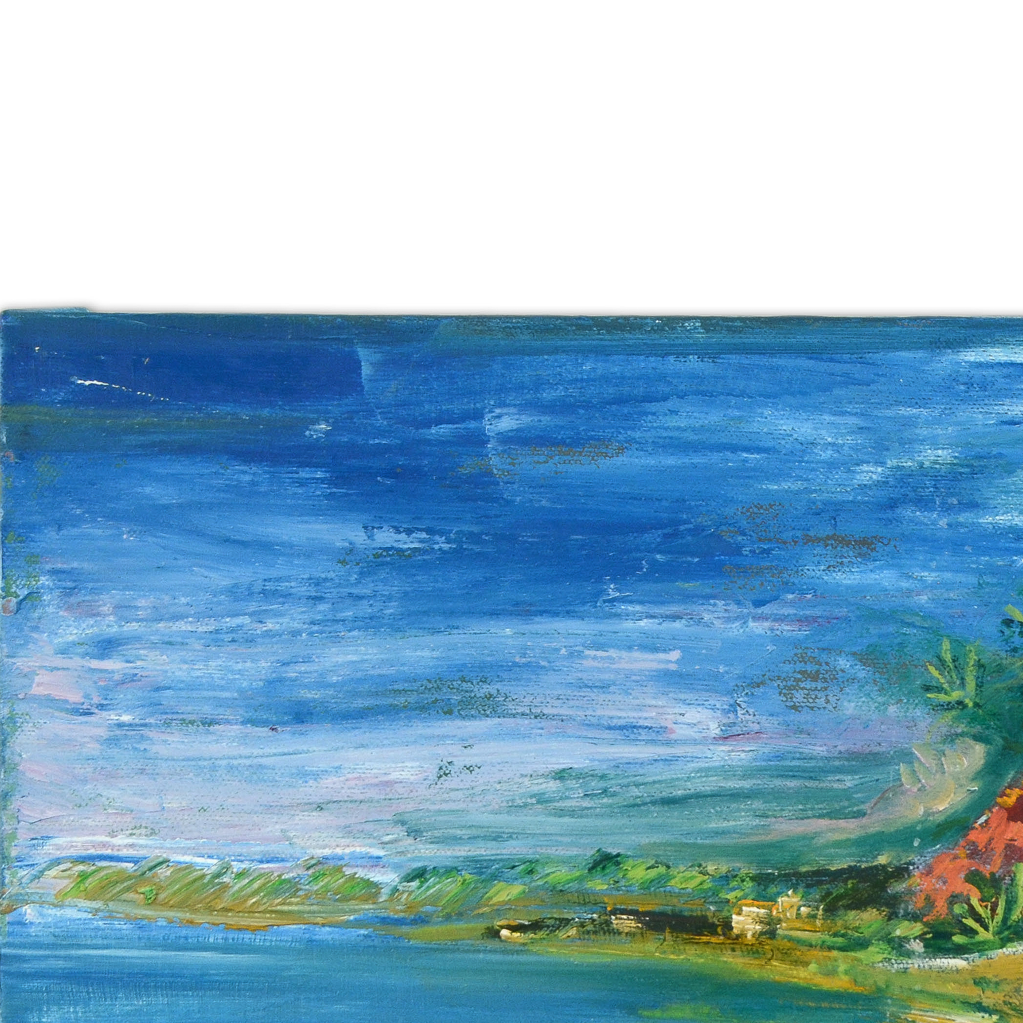 Elliot Fallas Original Oil Painting "Mediterranean View"