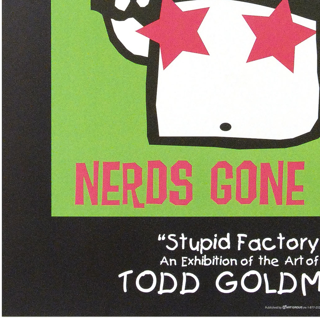 Todd Goldman Signed Lithograph Poster "Nerds Gone Wild"