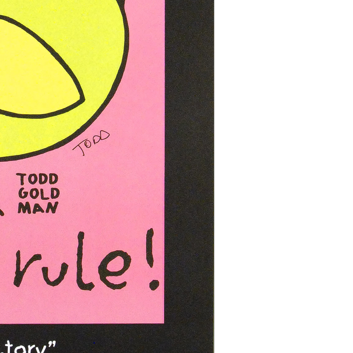 Todd Goldman Signed Lithograph Poster "Chicks Rule!"