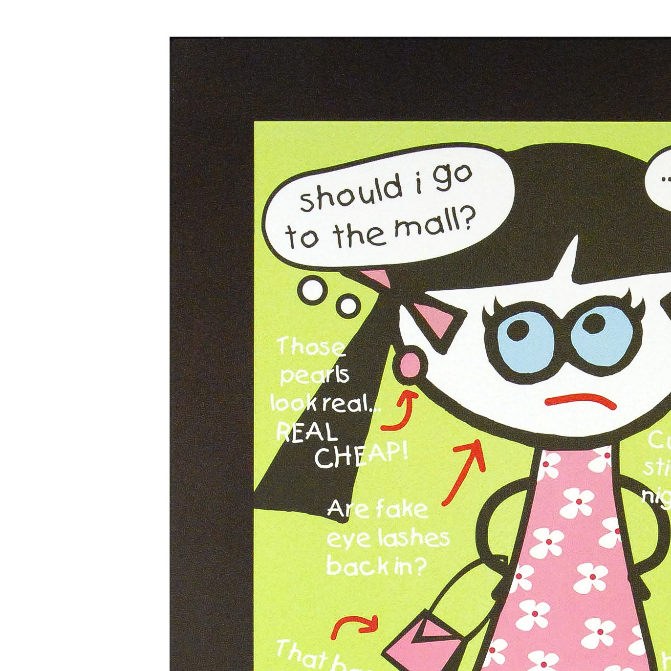 Todd Goldman Signed Lithograph Poster "All Dressed Up and Nowhere to Go"