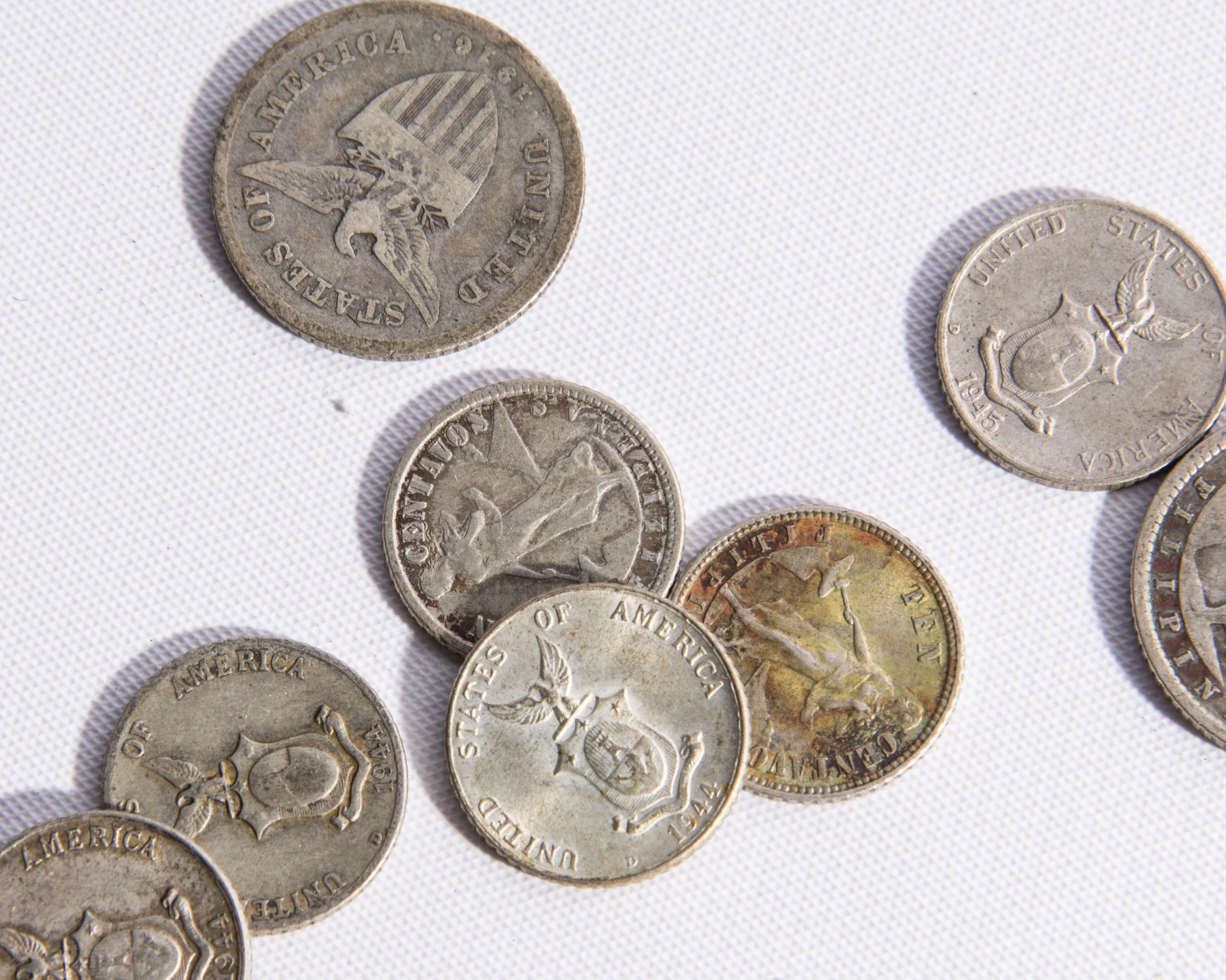 Assorted United States Philippines Centavos