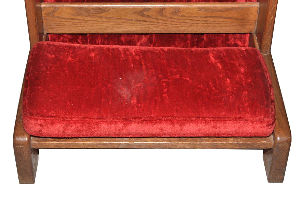 Contemporary Oak Prayer Bench