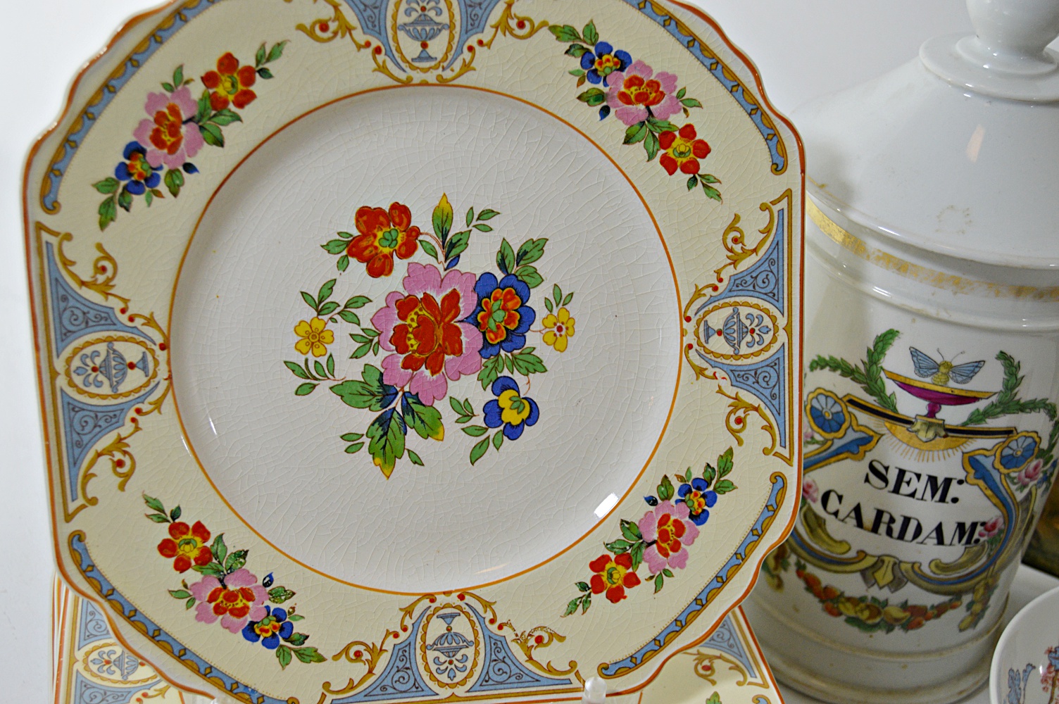 Antique China Tableware with Wedgwood, Limoges
