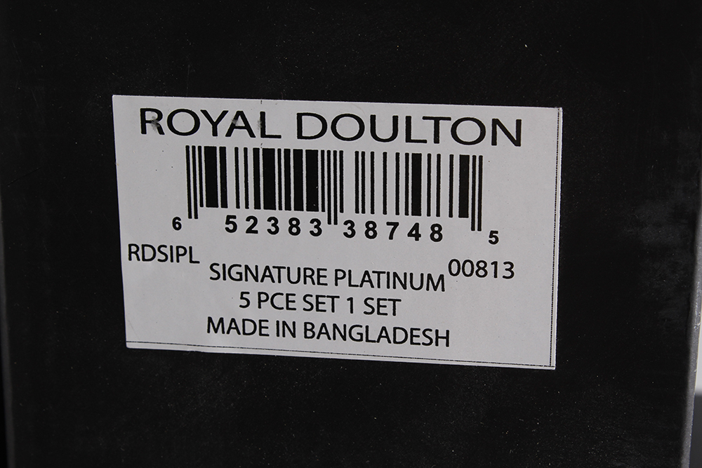 Royal Doulton Signature "Platinum" Five Piece Place Settings