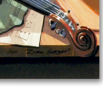 Dima Gorban Limited Edition Serigraph "Violin"