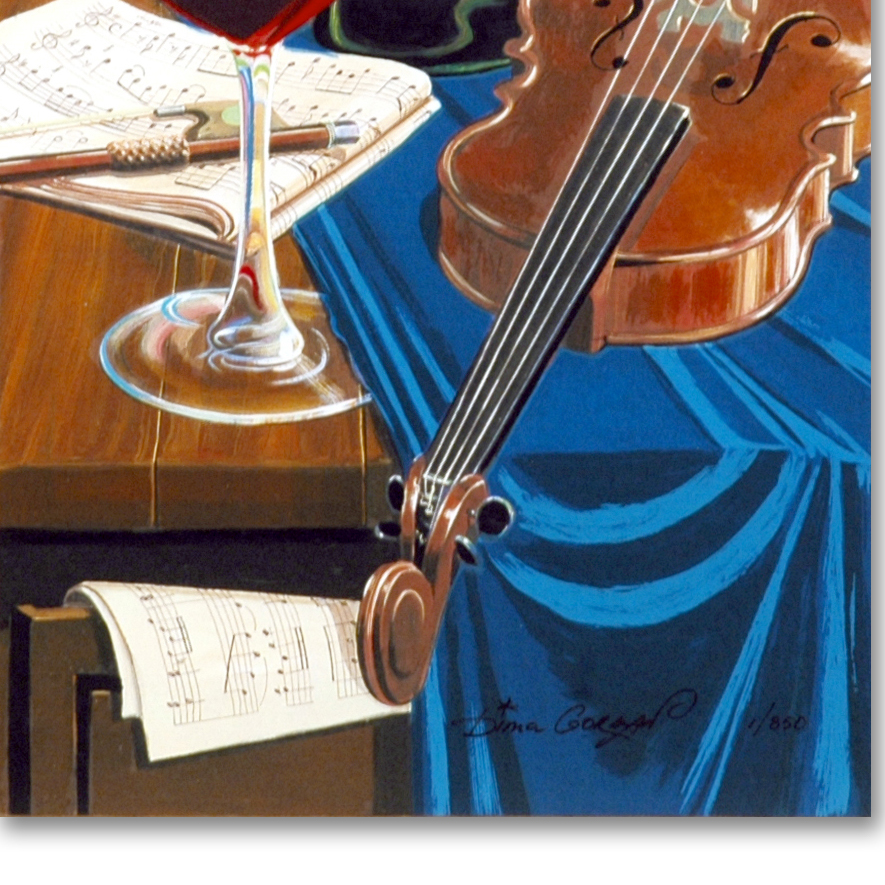 Dima Gorban Limited Edition Serigraph "Concert for Two"