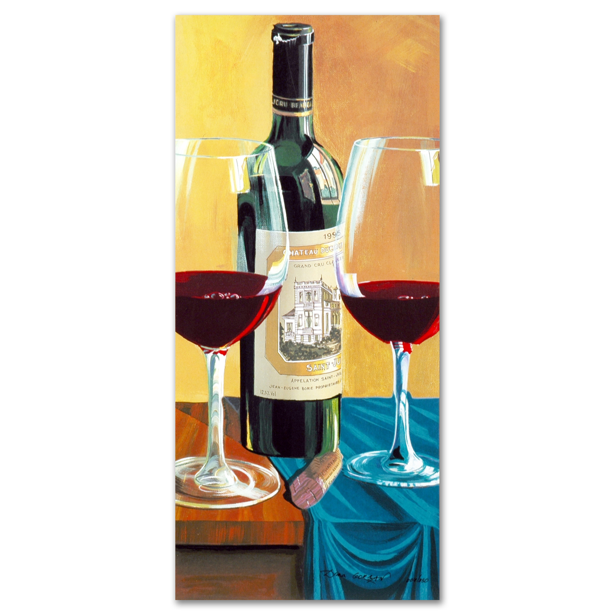 Dima Gorban Limited Edition Serigraph "Wine For Two"