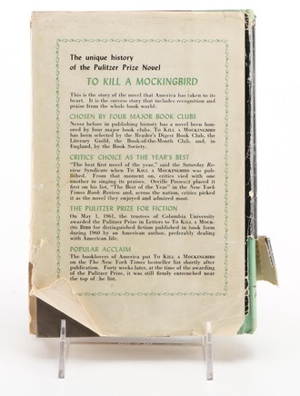 First Edition, Later Printing of "To Kill a Mockingbird" by Harper Lee