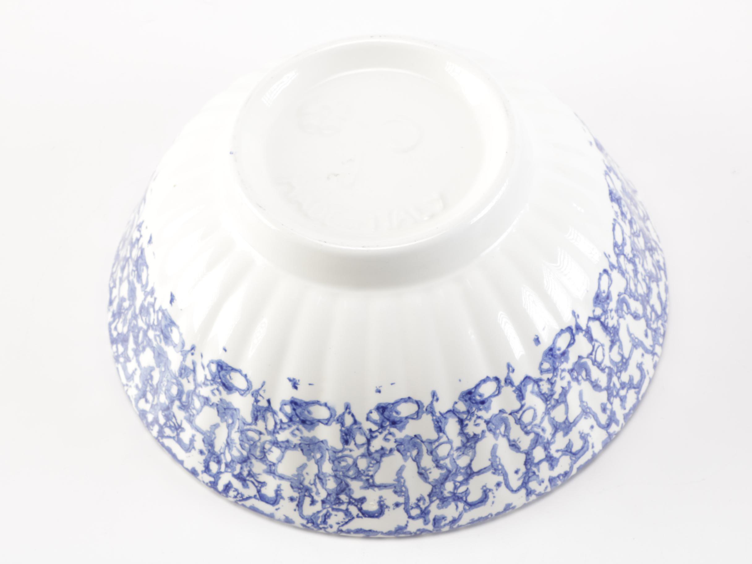 Sponge Decorated Italian Mixing Bowls