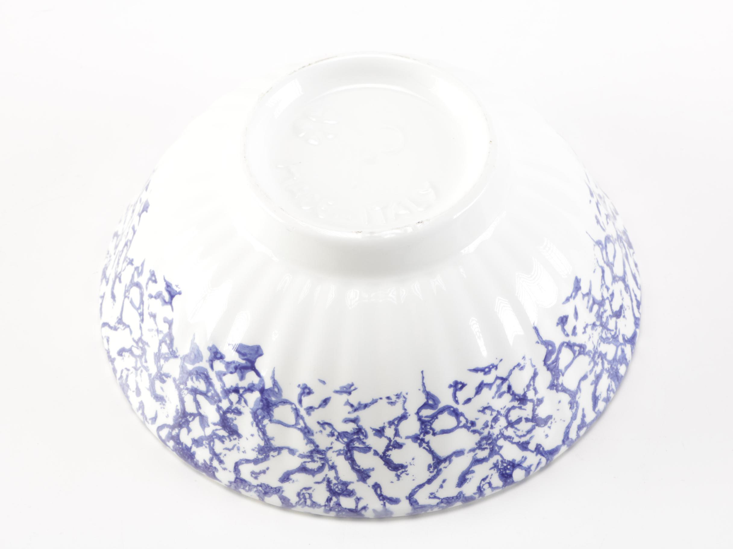 Sponge Decorated Italian Mixing Bowls