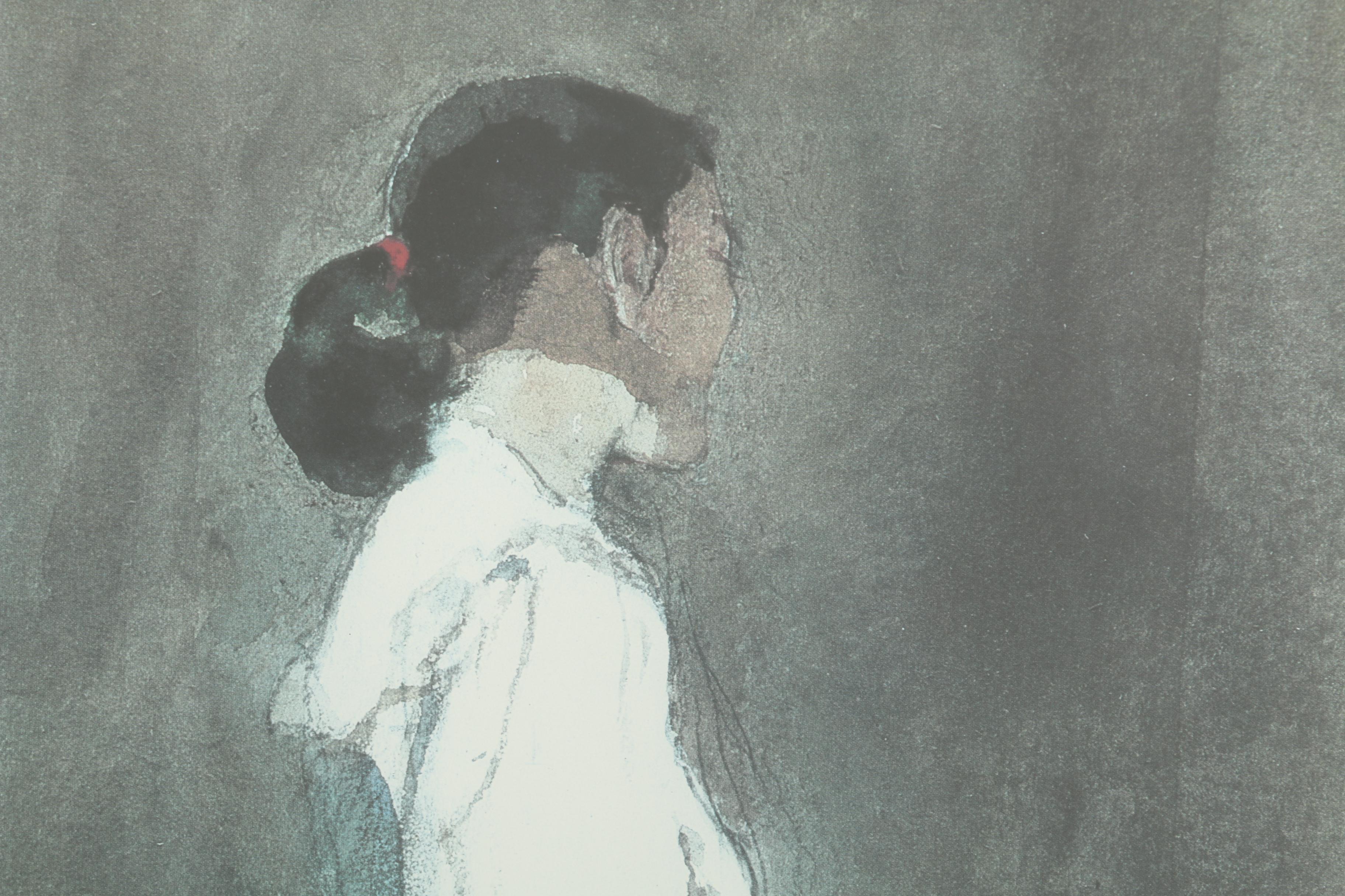 Offset Lithograph Exhibition Poster After Andrew Wyeth "Lady of the House"