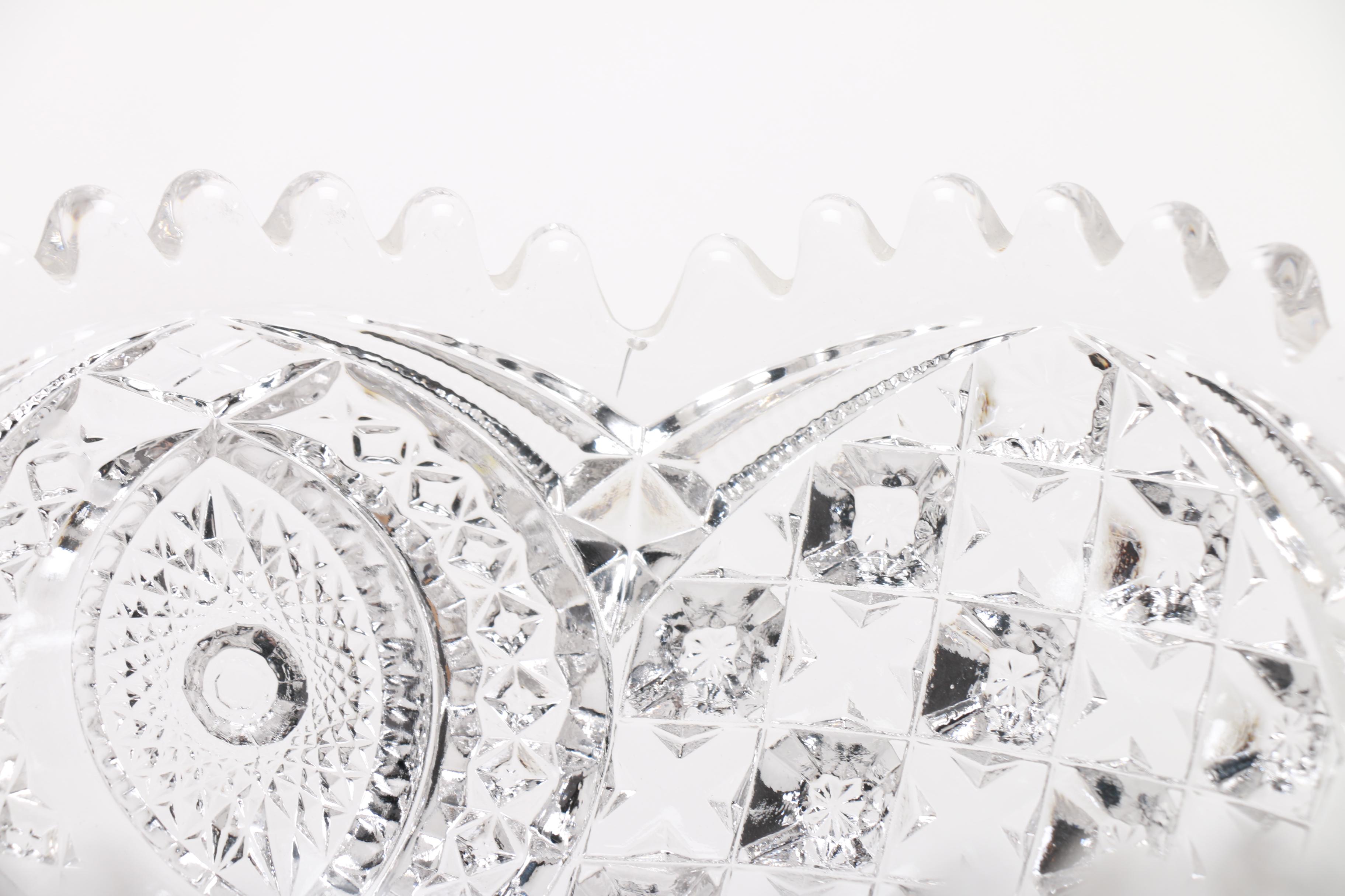 Clear Glass Serving Bowl