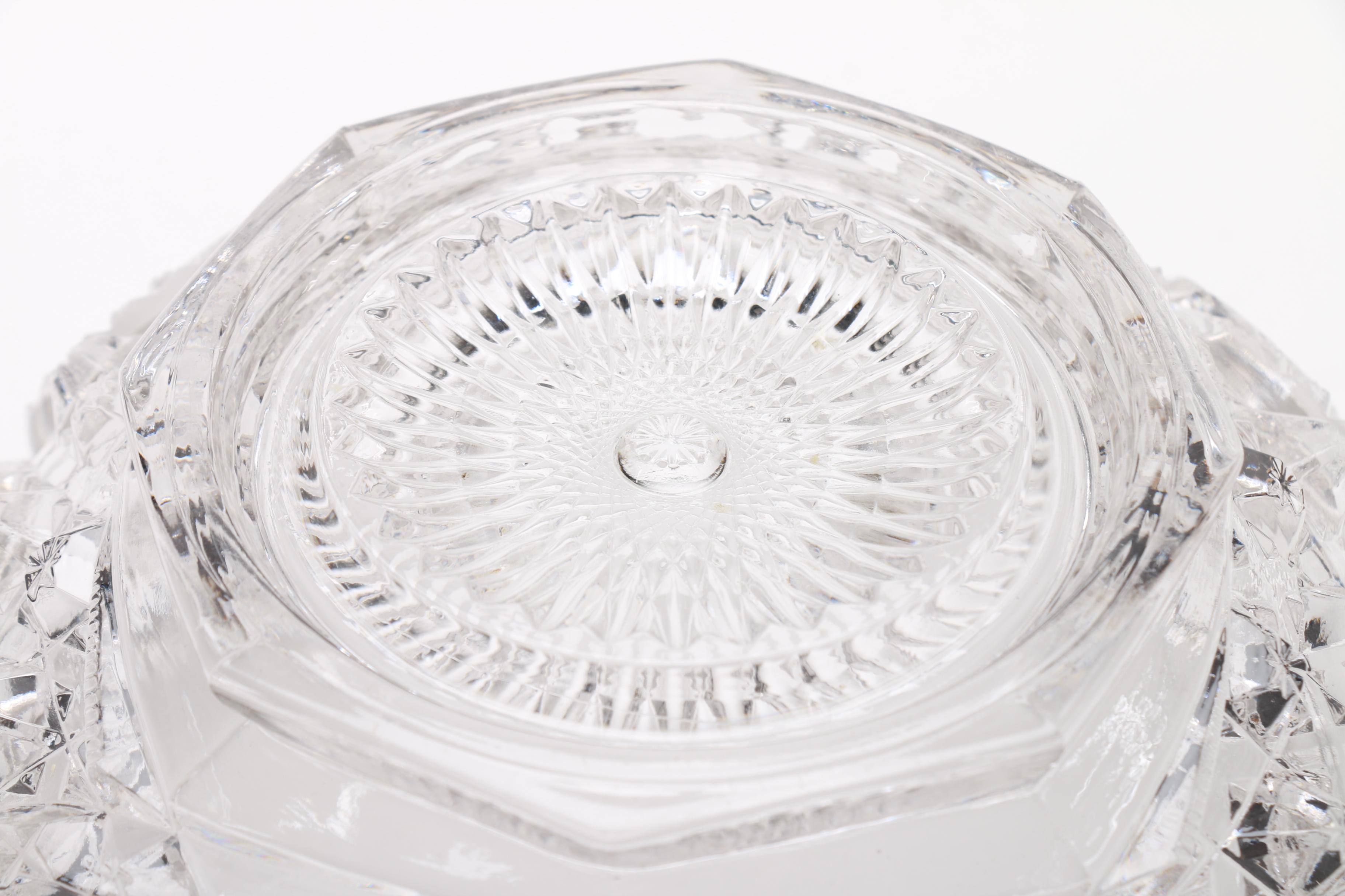 Clear Glass Serving Bowl