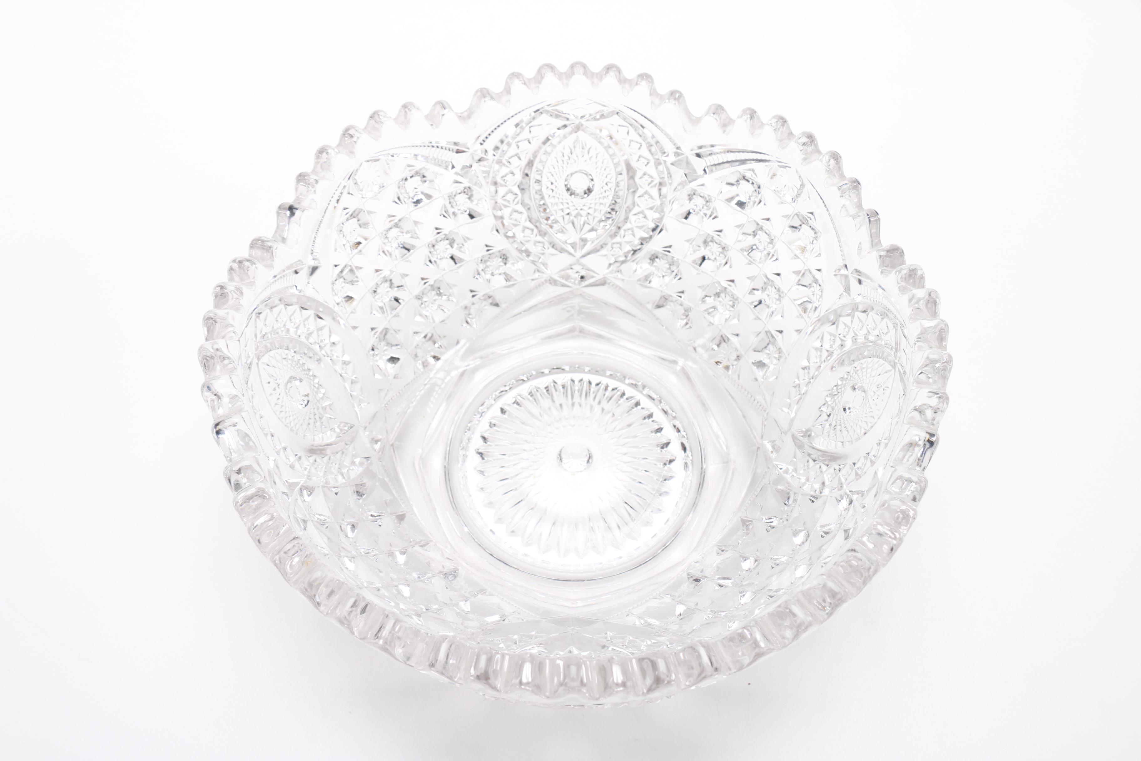 Clear Glass Serving Bowl
