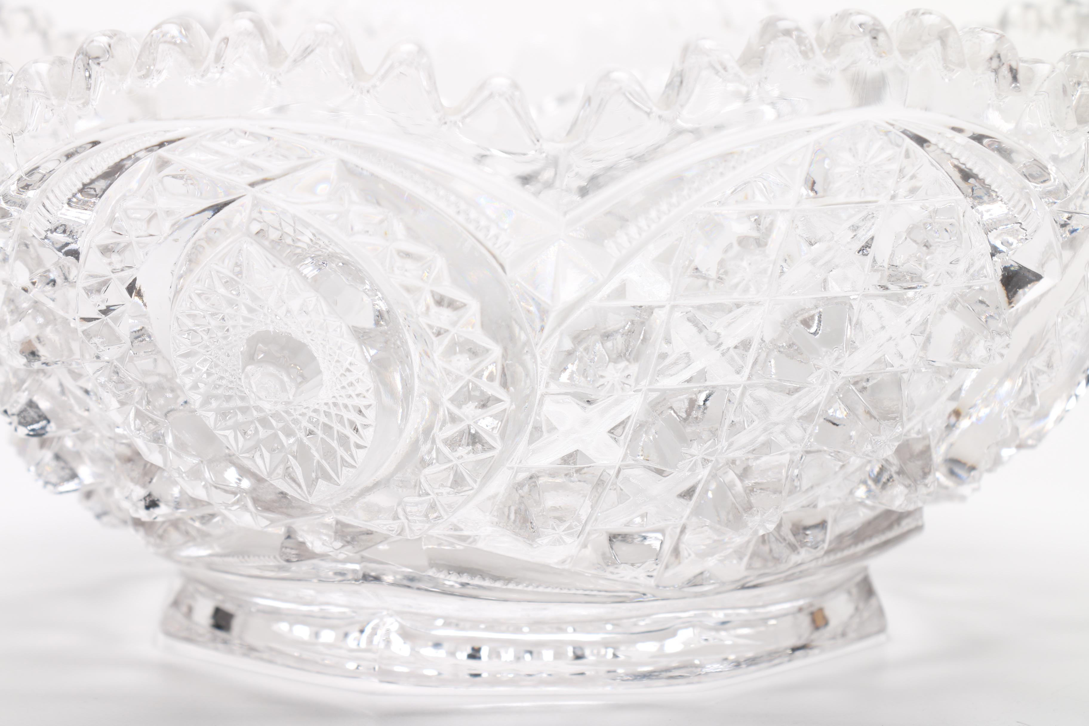 Clear Glass Serving Bowl