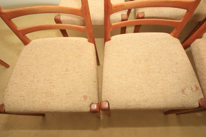 Eight Danish Modern Style Dining Chairs