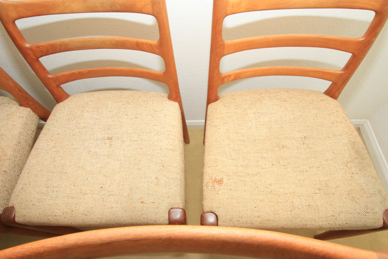 Eight Danish Modern Style Dining Chairs