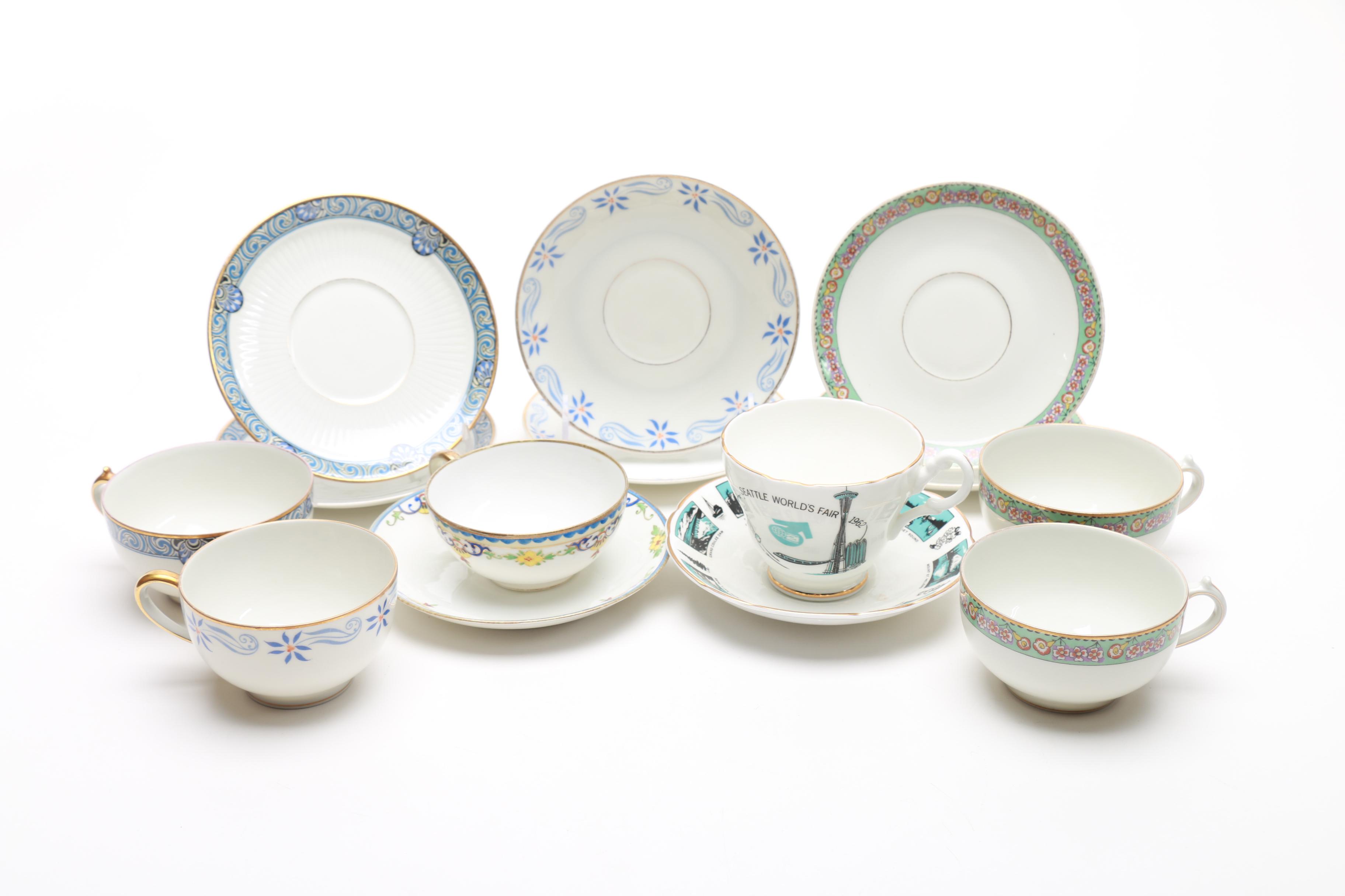 Teacups and Saucers Featuring Nippon