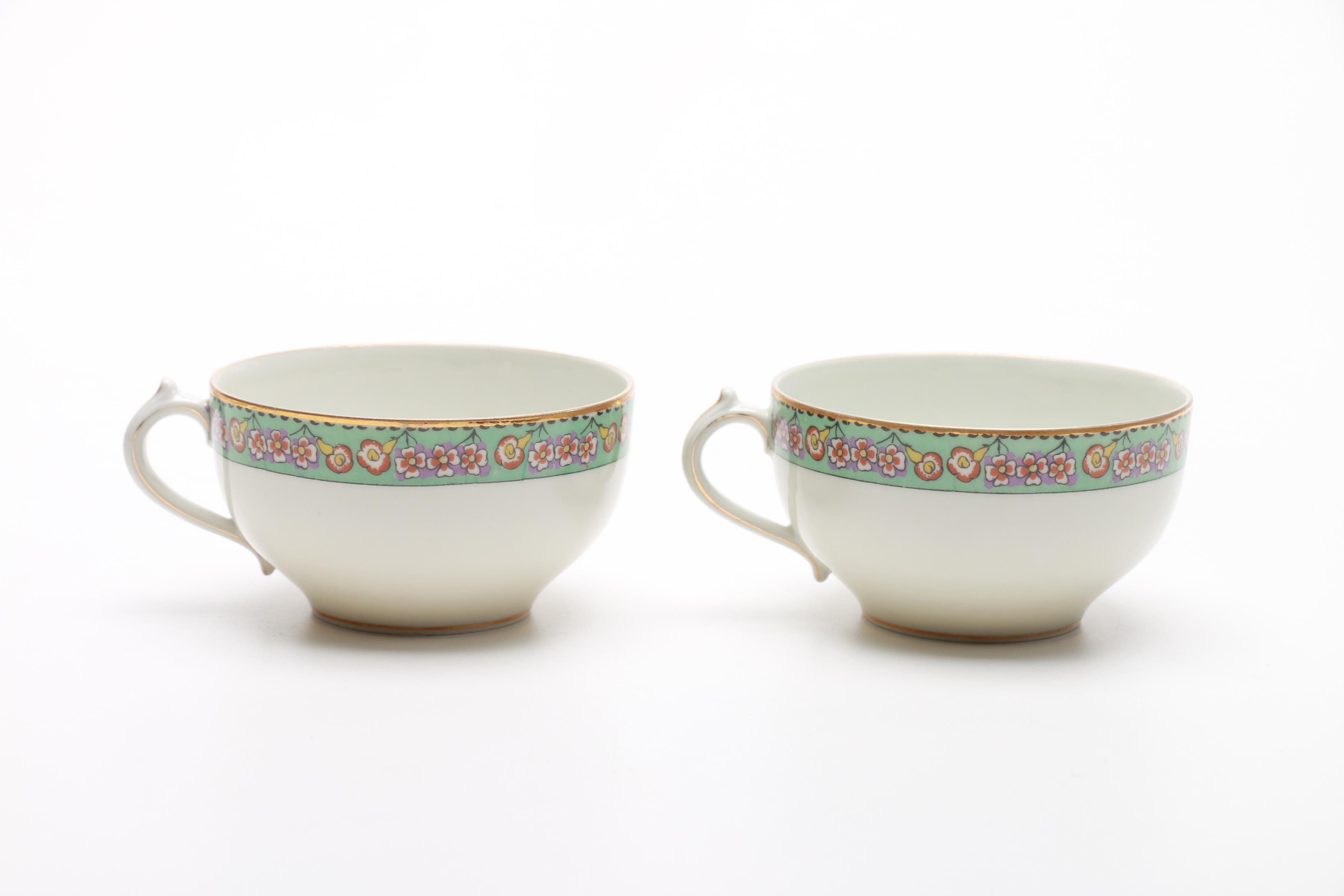 Teacups and Saucers Featuring Nippon