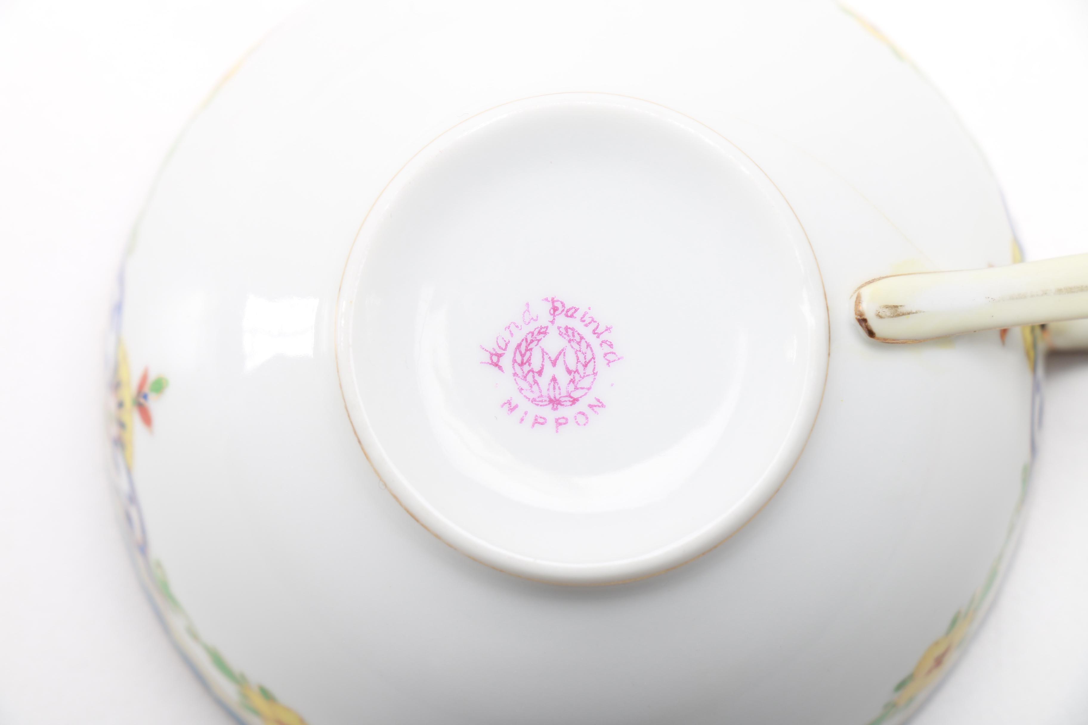 Teacups and Saucers Featuring Nippon