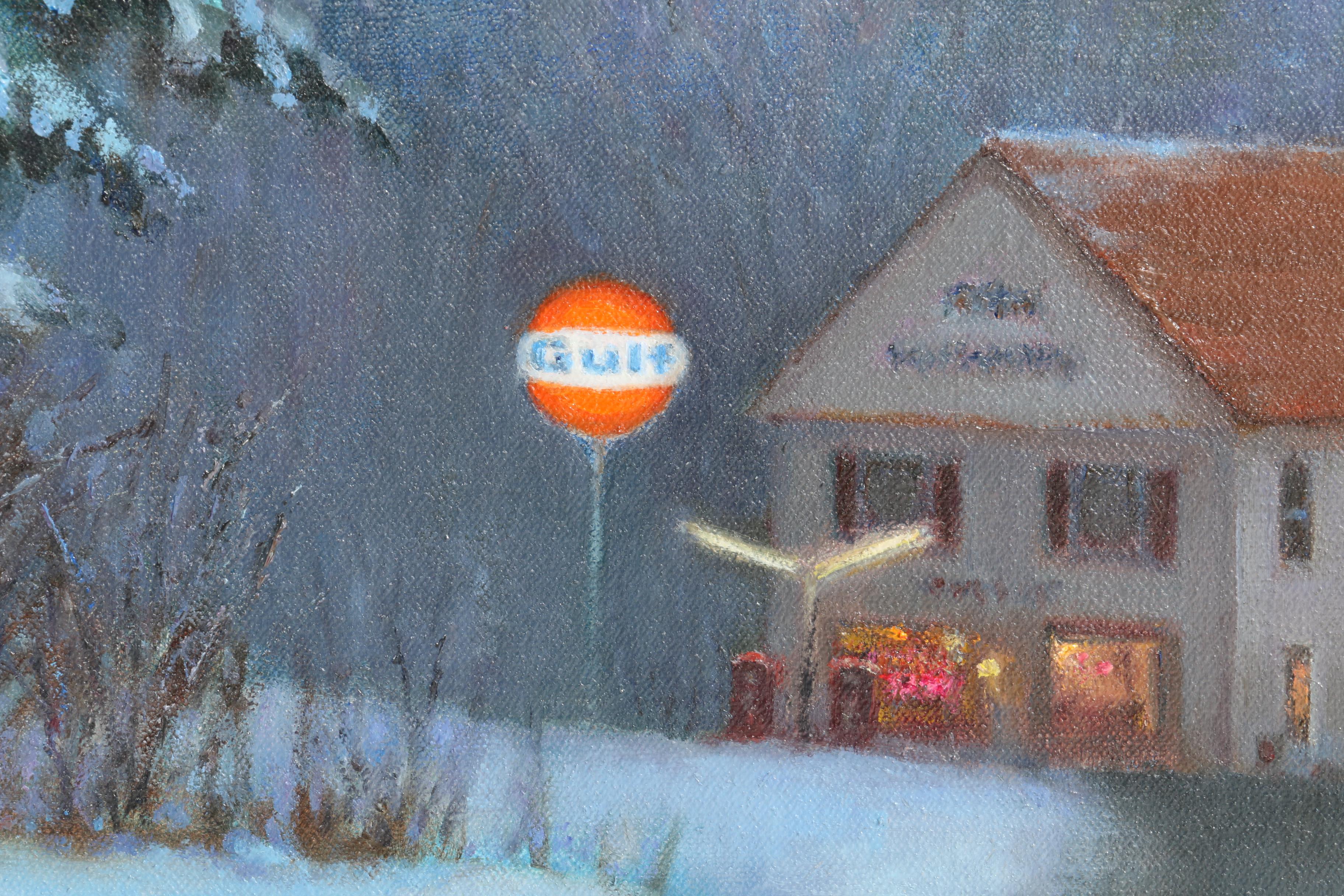 Gretchen Huber Oil Painting of a Winter Sunrise