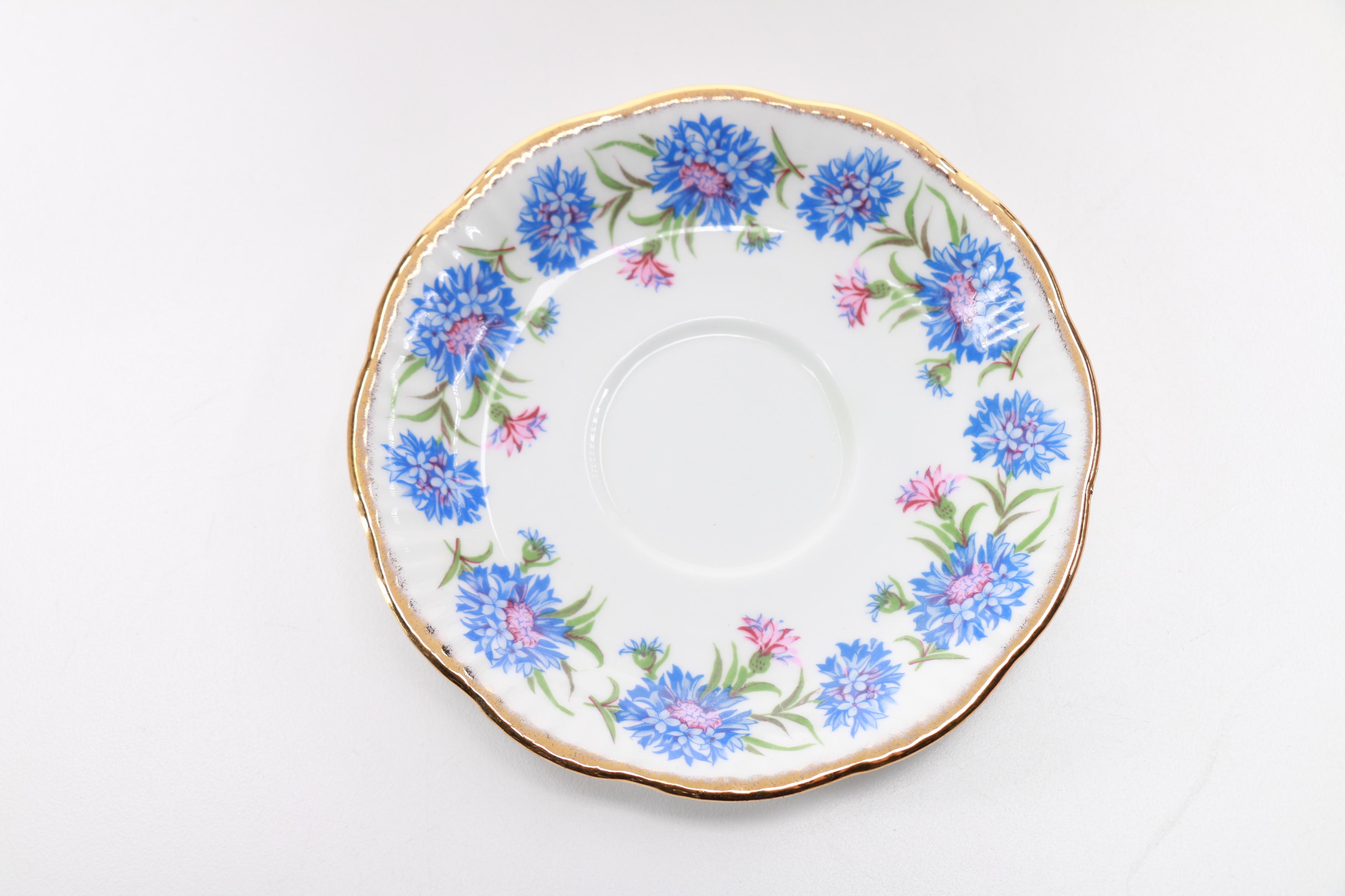 Collection of Bone China Teacups and Saucers