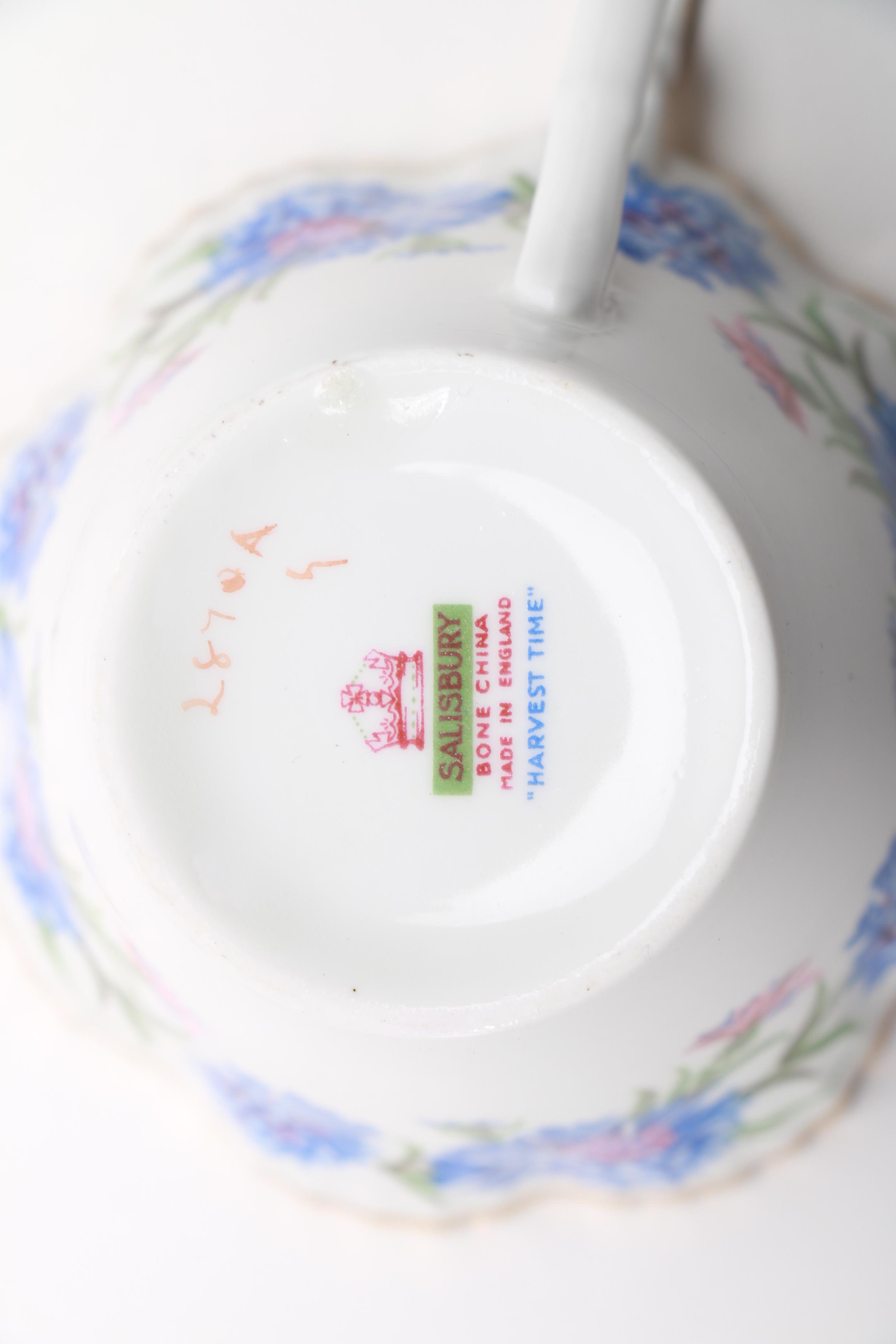 Collection of Bone China Teacups and Saucers