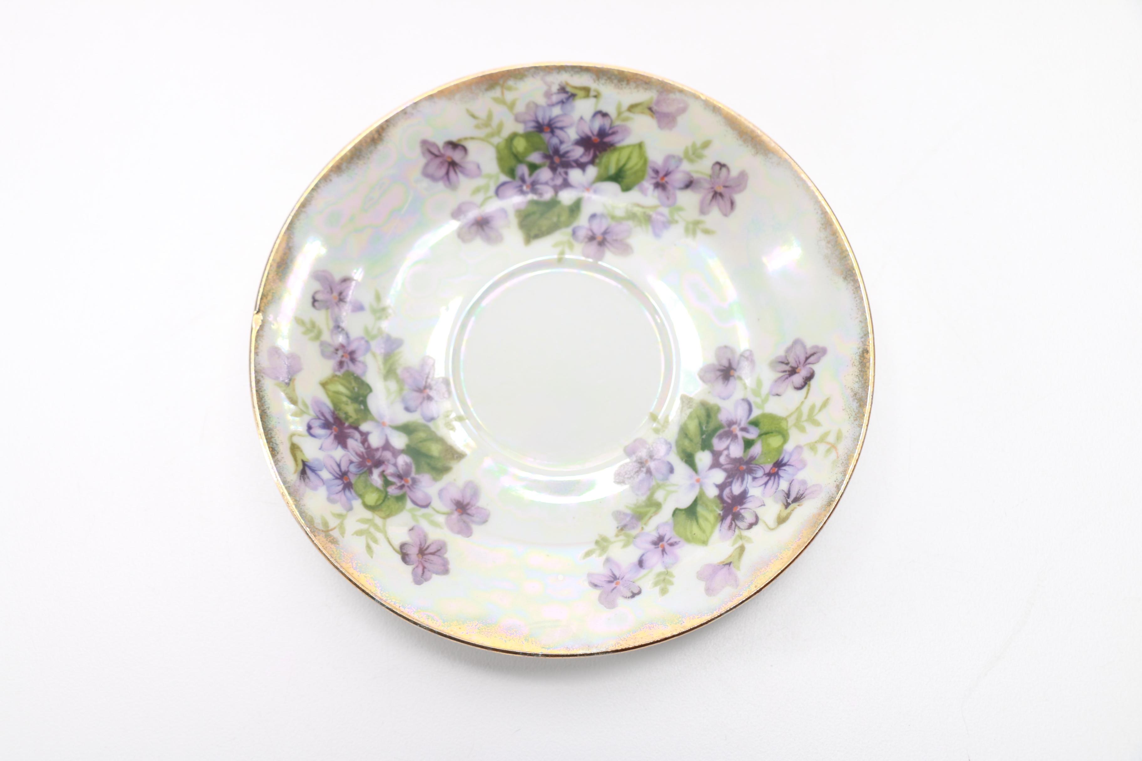 Collection of Bone China Teacups and Saucers