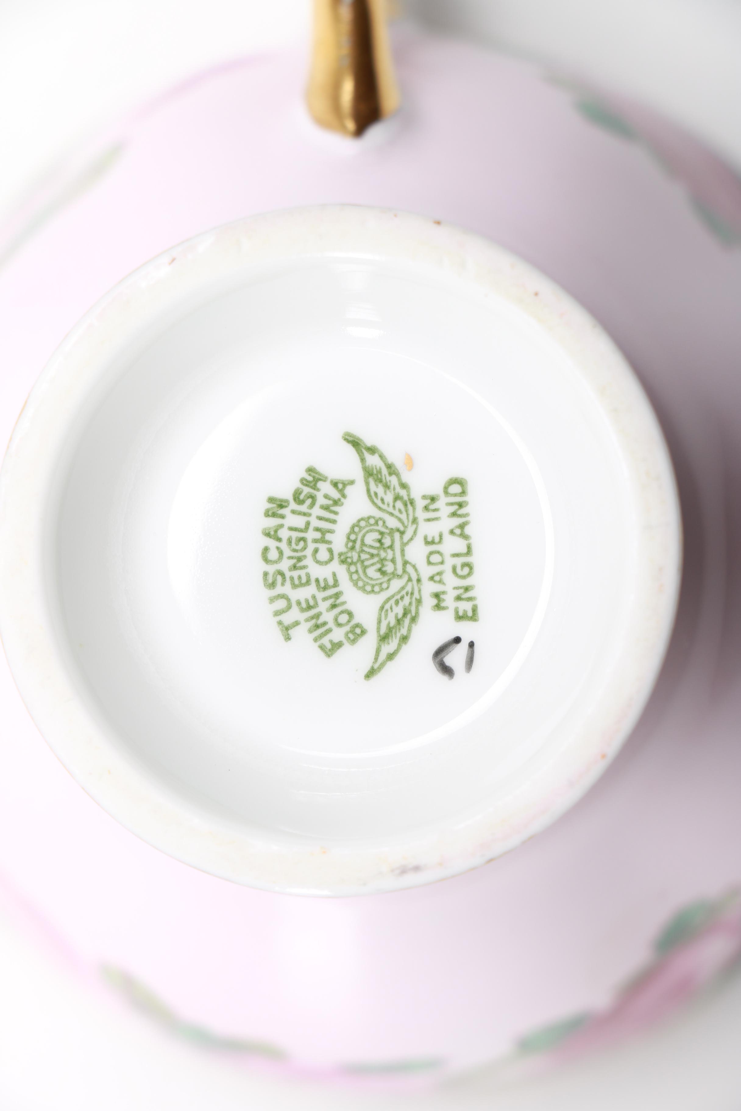 Collection of Bone China Teacups and Saucers