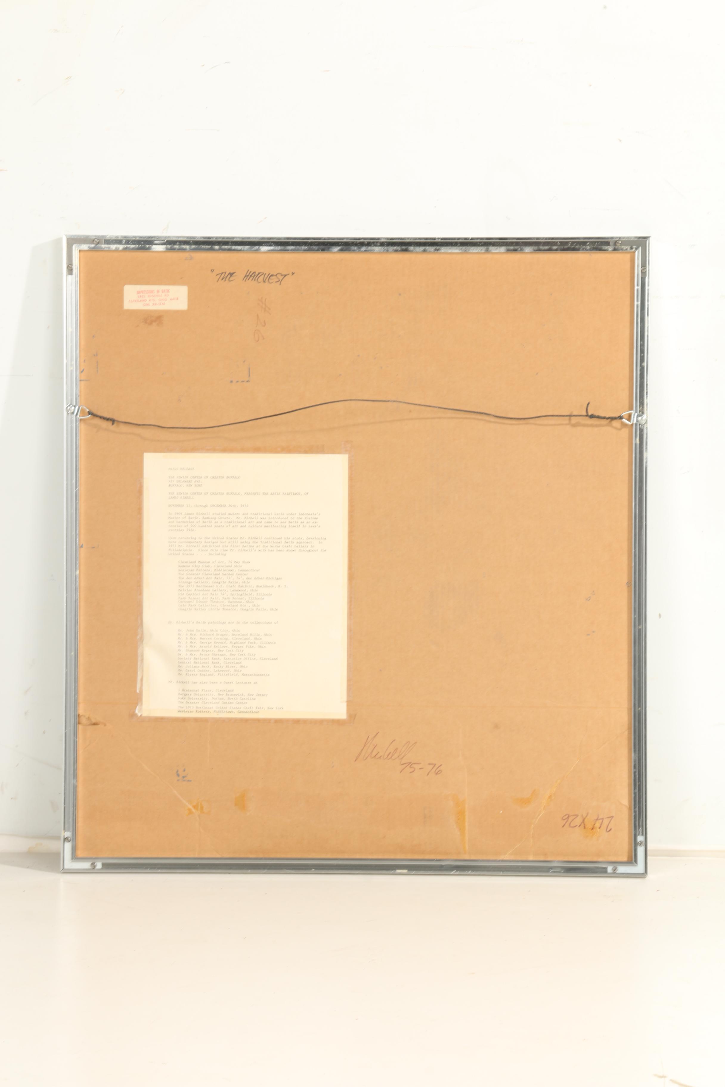 James Kirkell Batik "The Harvest"