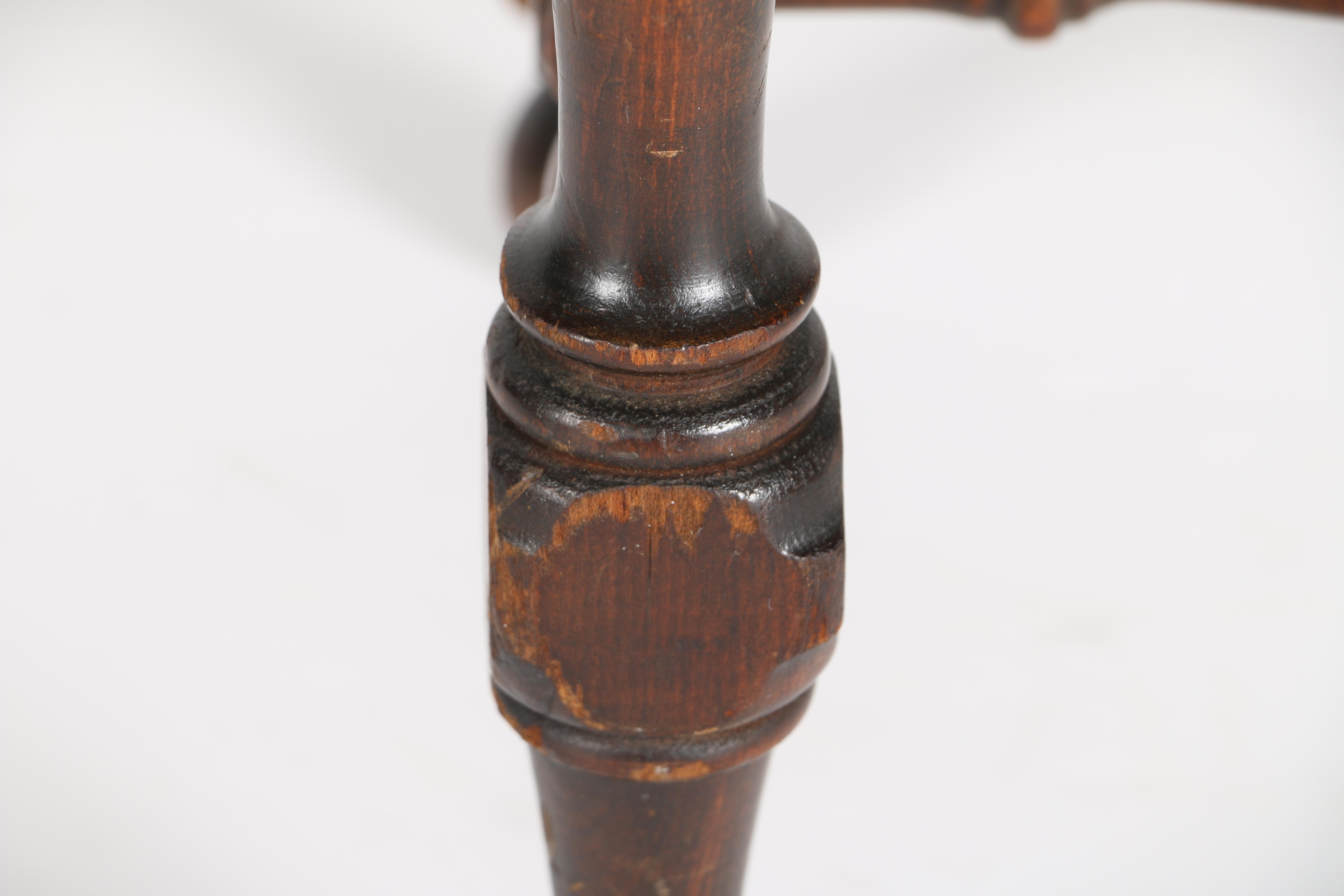 Mid-Century Red Upholstered Ottoman