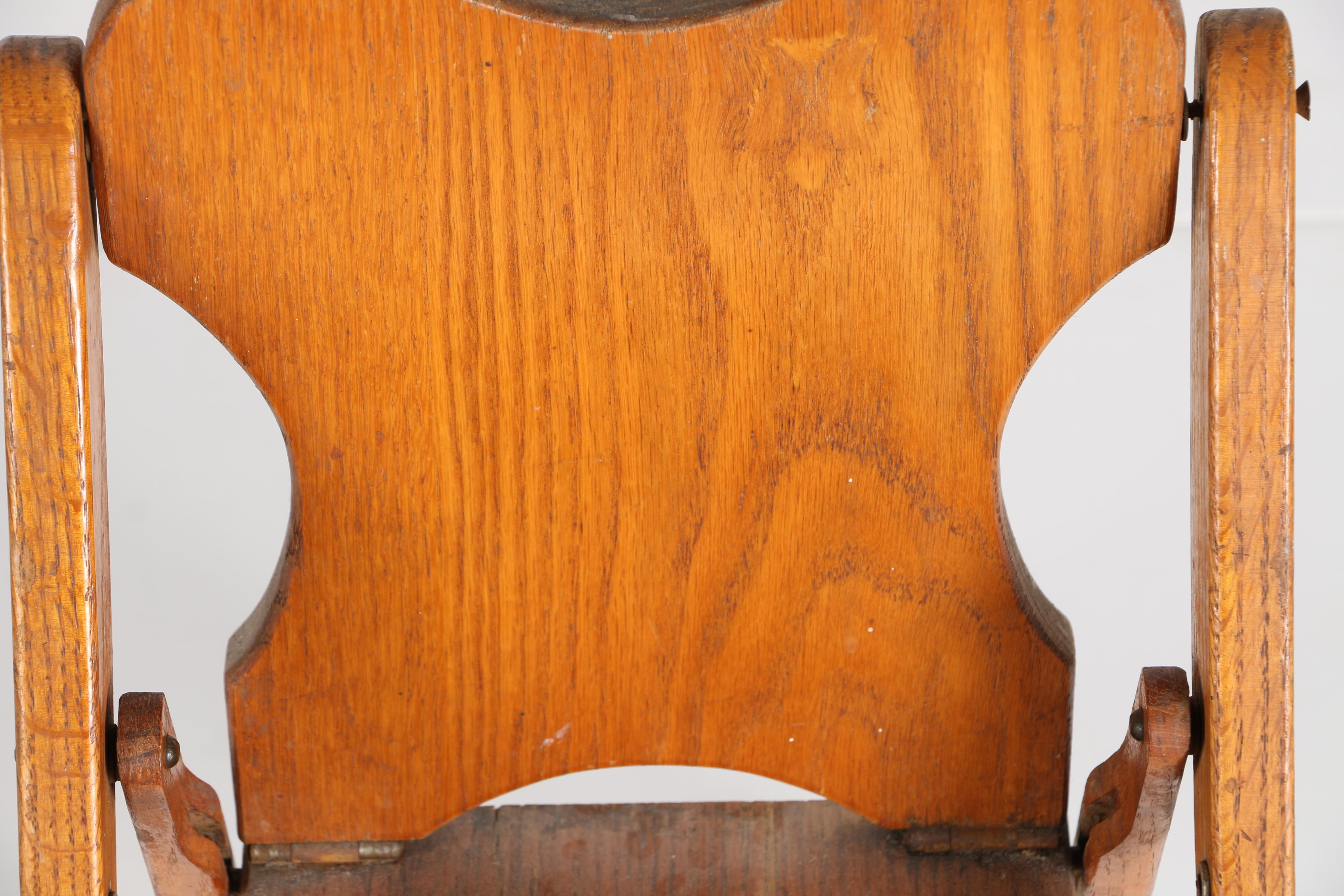 Mid 20th Century Wooden Folding Chair