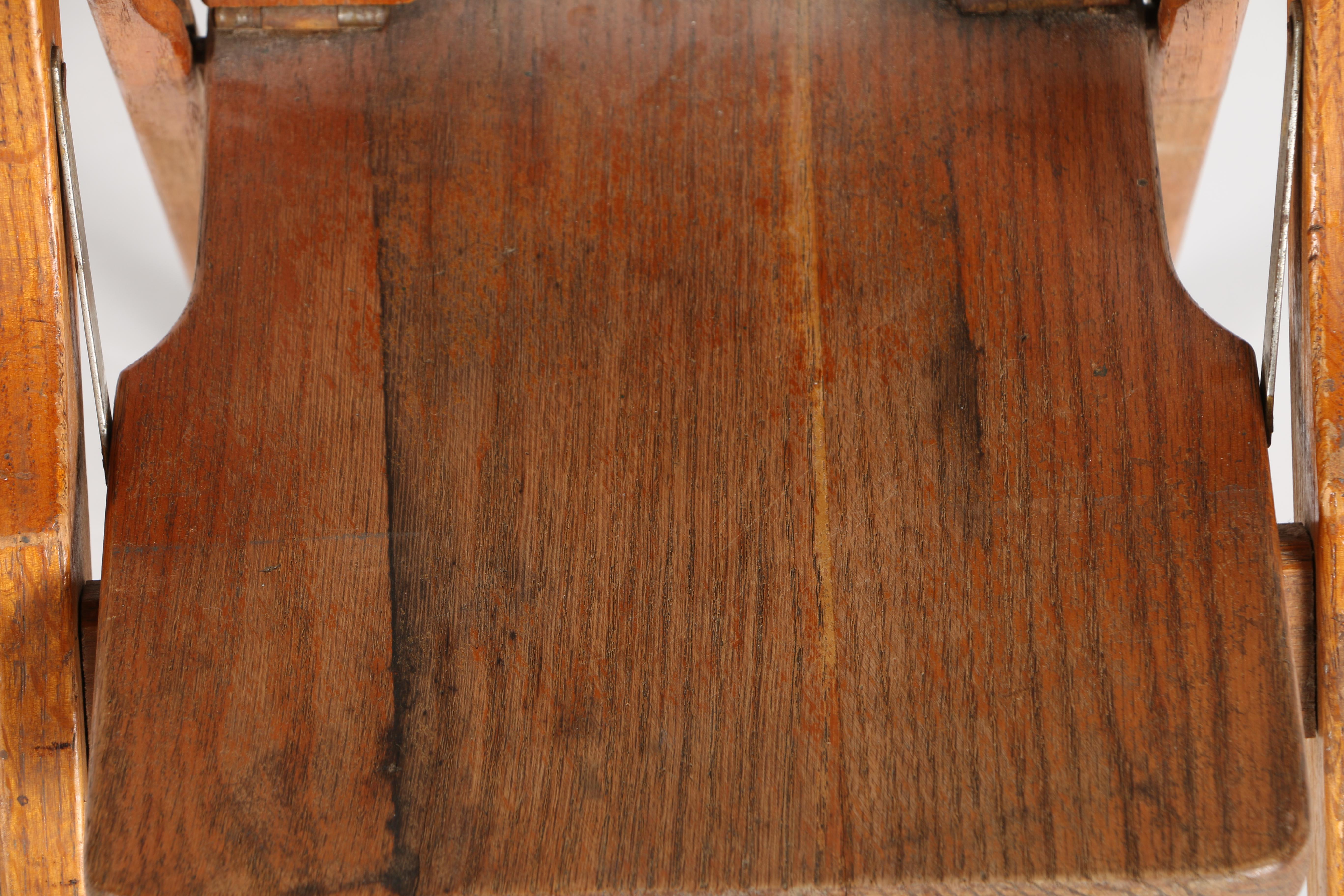 Mid 20th Century Wooden Folding Chair